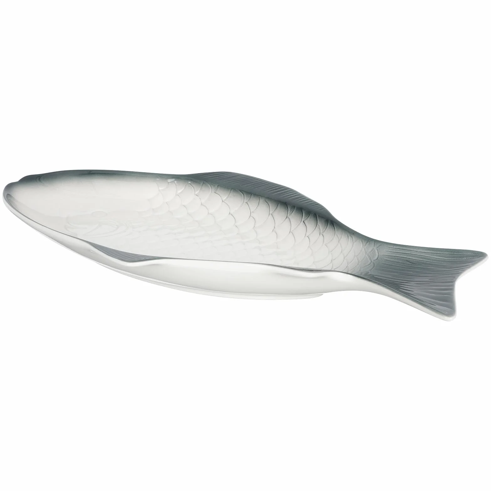 HANABASS Bandeja de Cerámica Forma de Pescado para Servir Comida al Vapor y Aperitivos, Plato Elegante y Delicado para Cocina y Comedor