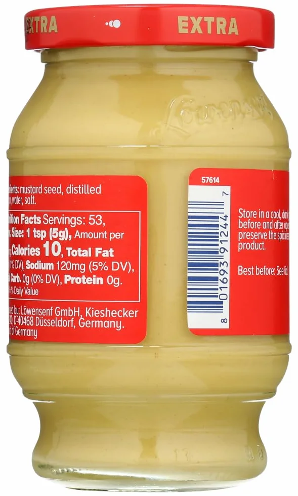 Lowensenf Mostaza extra, paquete de 2