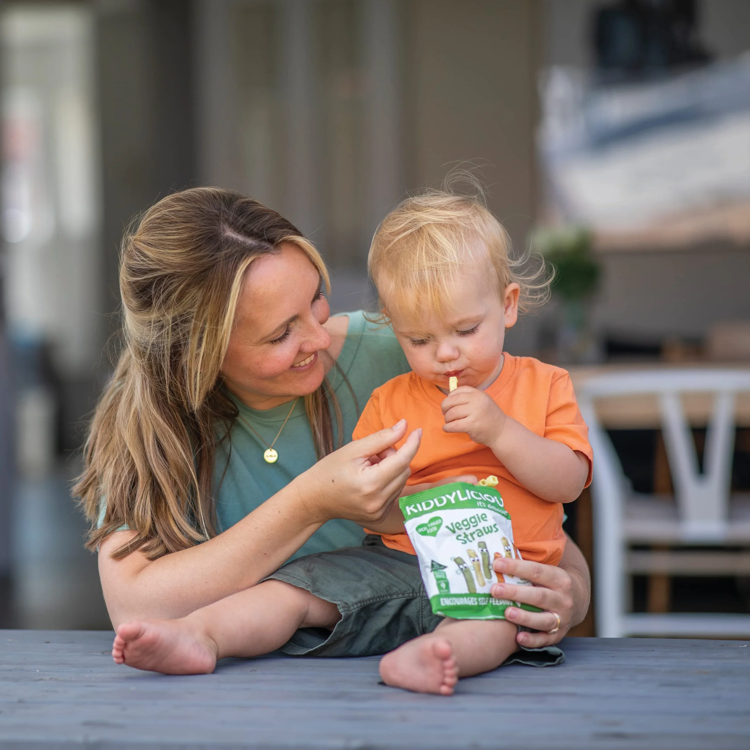 Kiddylicious Veggie Straws Snacks para Bebés 9 Meses 4 Paquetes 48g 192g