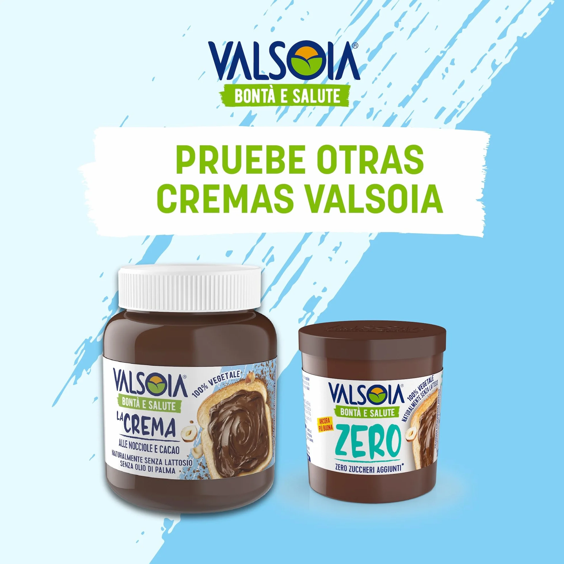 Valsoia Crema Vegetal de Avellanas 100% Vegetal Rica en Fibra Sin Gluten 4 Paquetes 200g