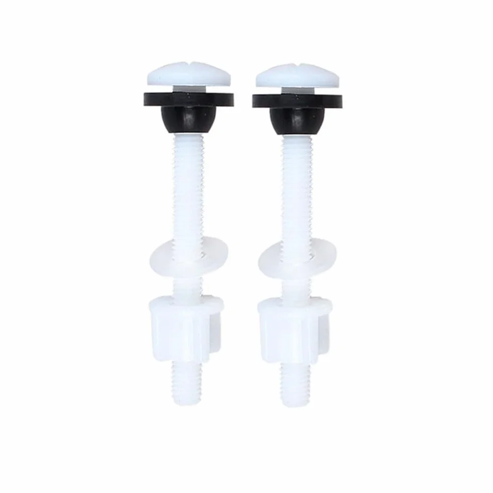 Kit de conexión de tanque de inodoro de dos piezas: pernos y tornillos de cisterna de plástico y goma M10 para una fijación segura del tanque de agua, compatible con el estándar del Reino