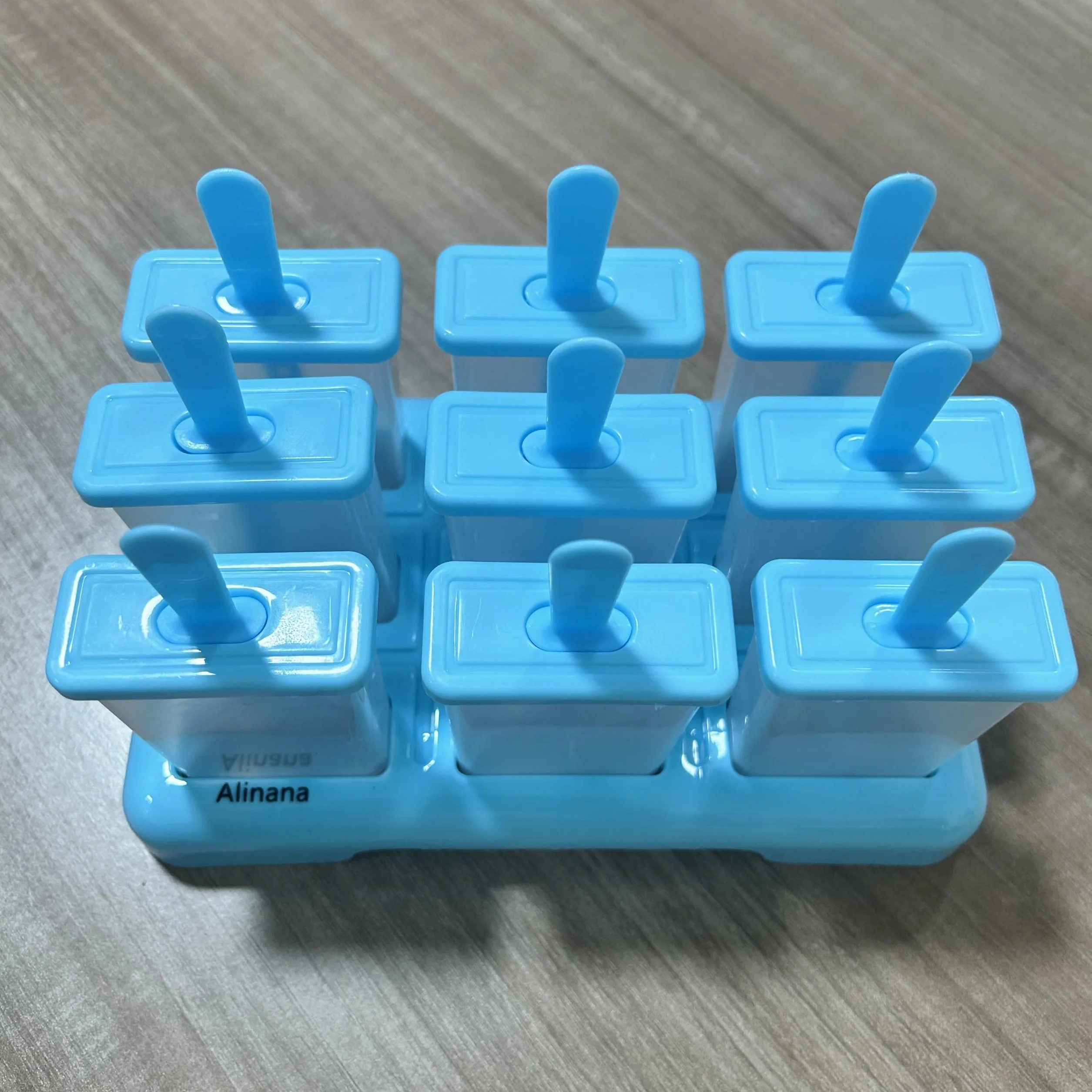 Moldes para Helados 9 Cavidades Reutilizable sin BPA, DIY Molde Helado con Palo, Cepillo y Embudo