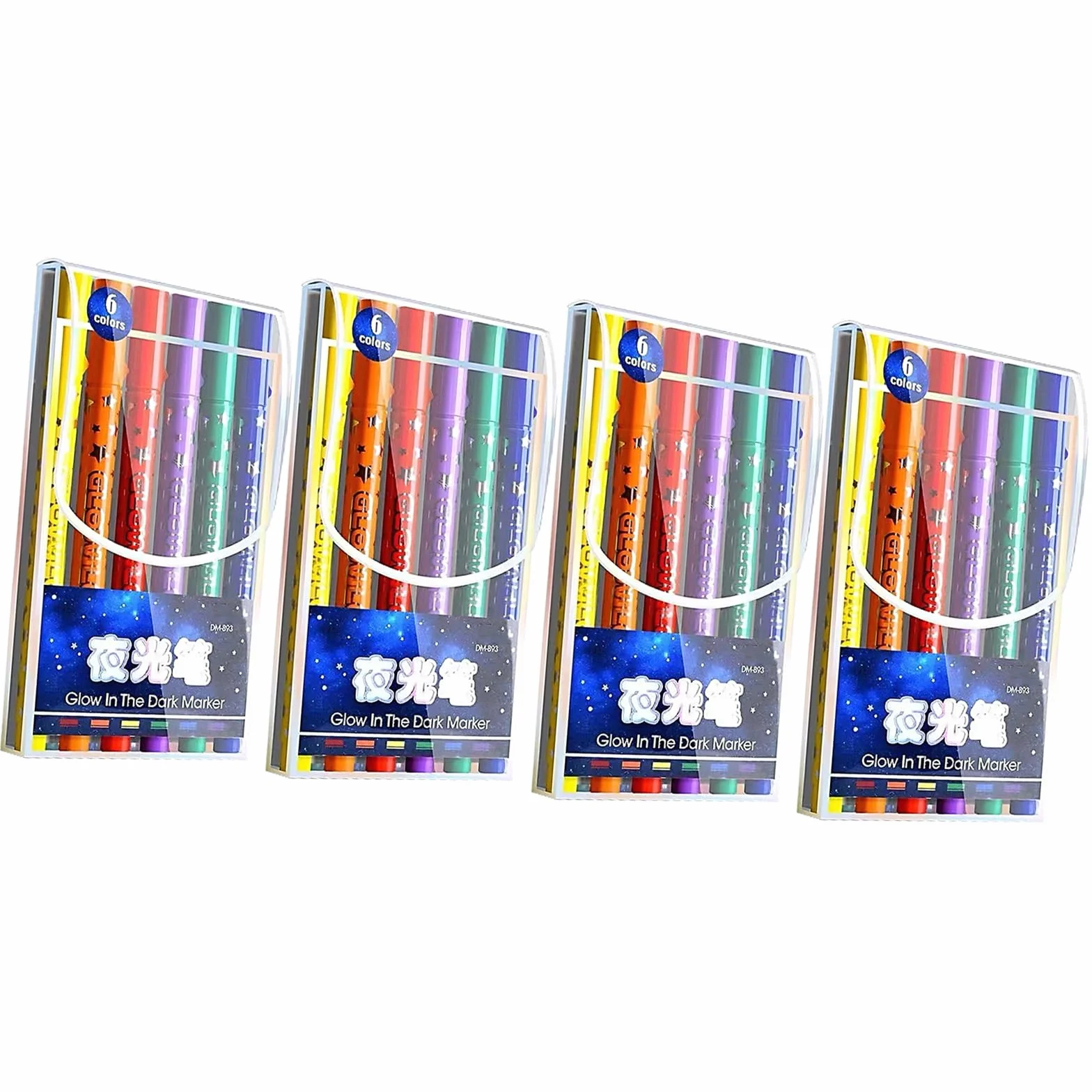 Rotuladores, 6 colores visibles, marcadores artísticos de 5.25 pulgadas para dibujar, colorear, escritura creativa y notas de estudio