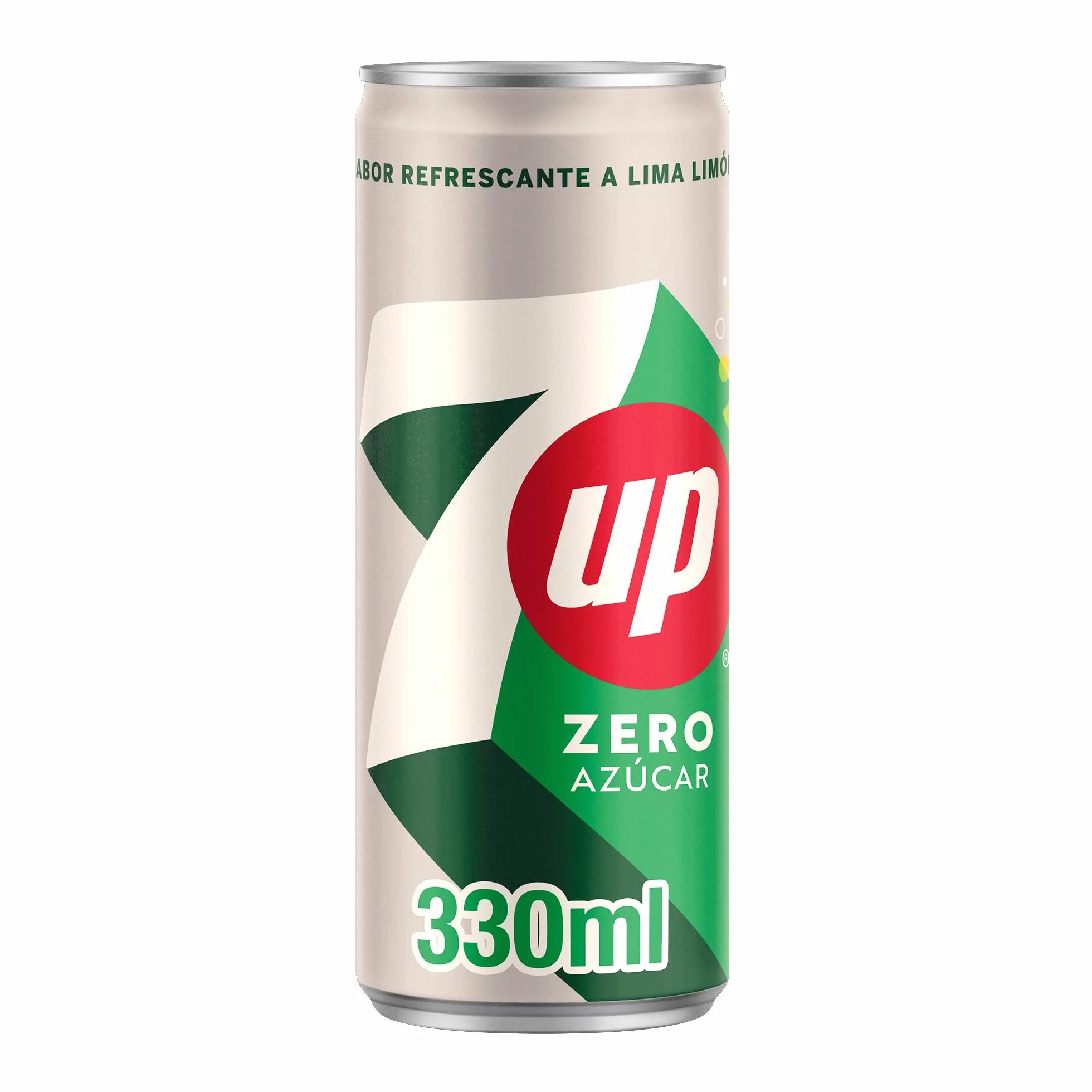 7 UP Refresco Cero Lima y Limón Sin Azúcares Pack 9 Latas 330 ml 2.97 Litros