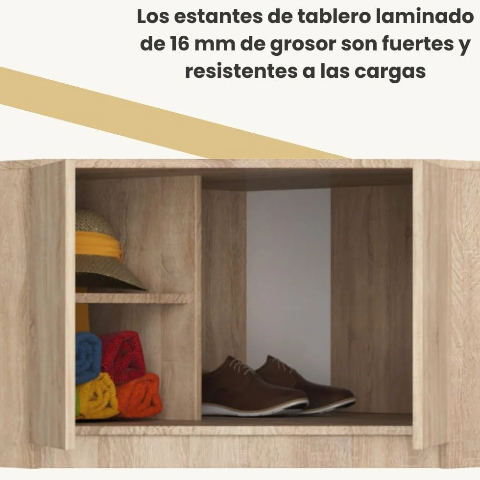 Altillo para armario AKORD S100 Roble Sonoma 100 cm 2 puertas 3 estantes 100x50x55 cm