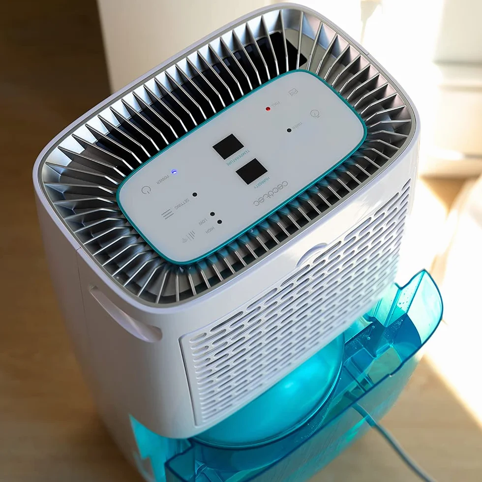 Cecotec Deshumidificador Big Dry 4000 Expert Connected. Control Wifi, 10L/día, Depósito extraíble 2,5L, Cobertura 105m3/h, Gas R290, Silencioso, Humedad 40% a 80%, Pantalla LED, Apagado Automático