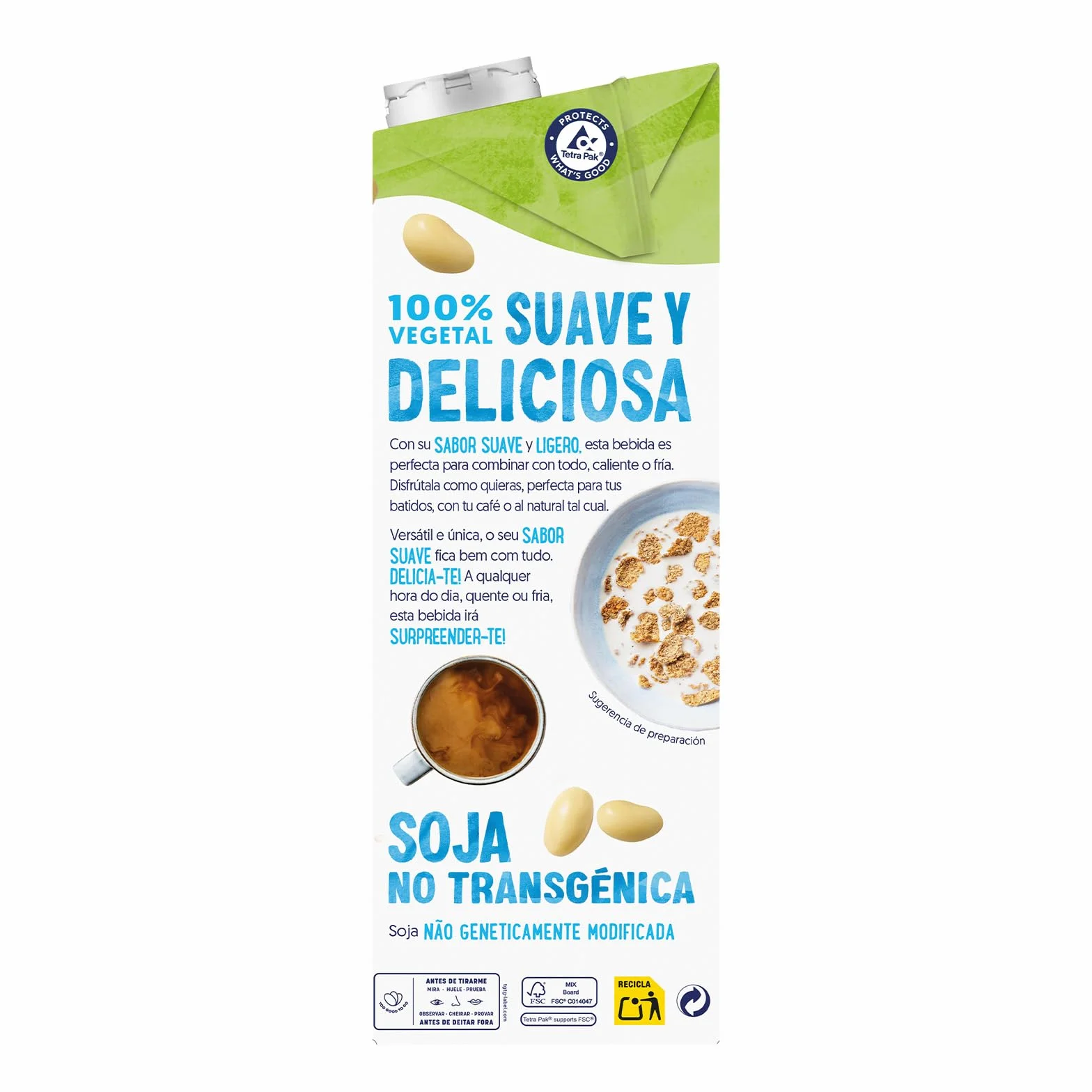 Alpro Bebida Vegetal de Soja Ligera Pack 6 x 1L
