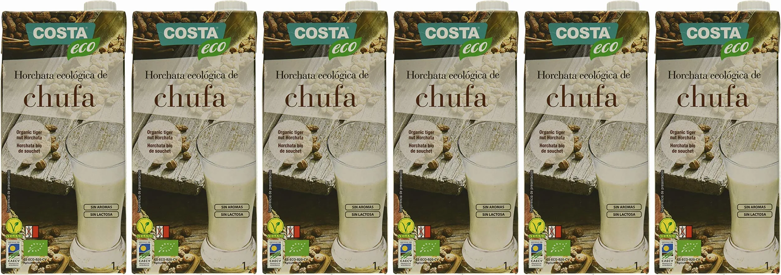 COSTA ECO Horchata de Chufa Ecológica 6 x 1000ml