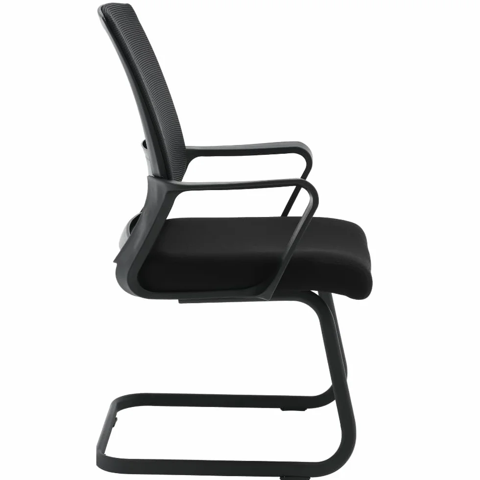 ZIK - Par de sillas para sala de espera, sillas con reposabrazos, cómodas y transpirables para acoger invitados y clientes, para salas de reuniones, sillas acolchadas sin ruedas, sillones para sala de