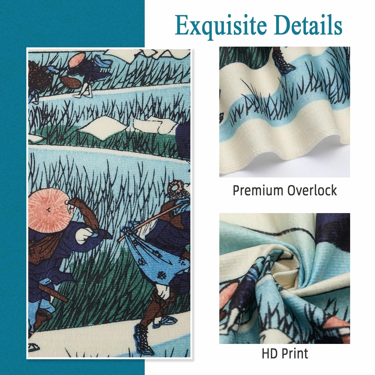 YONGFOTO Tapiz Japones Ukiyo-e Monte Fuji 36 Vistas Habitación Colgar de la Pared Ejiri en la provincia de Suruga Mural Japonesa Pintura Hokusai Cuadro 100x70cm