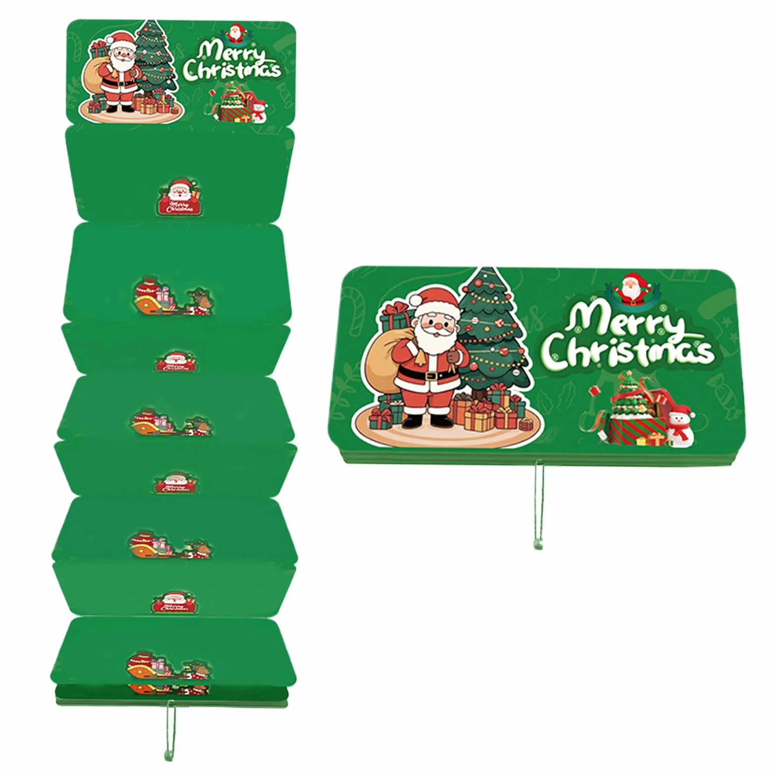 Christmas Money Holder - 10 Slot Santa Cash Organizer for Holiday Gifting, Party Supplies with Easy Storage Function, Festive Gift Envelope for Men Women Boys Girls Teens Family Friends