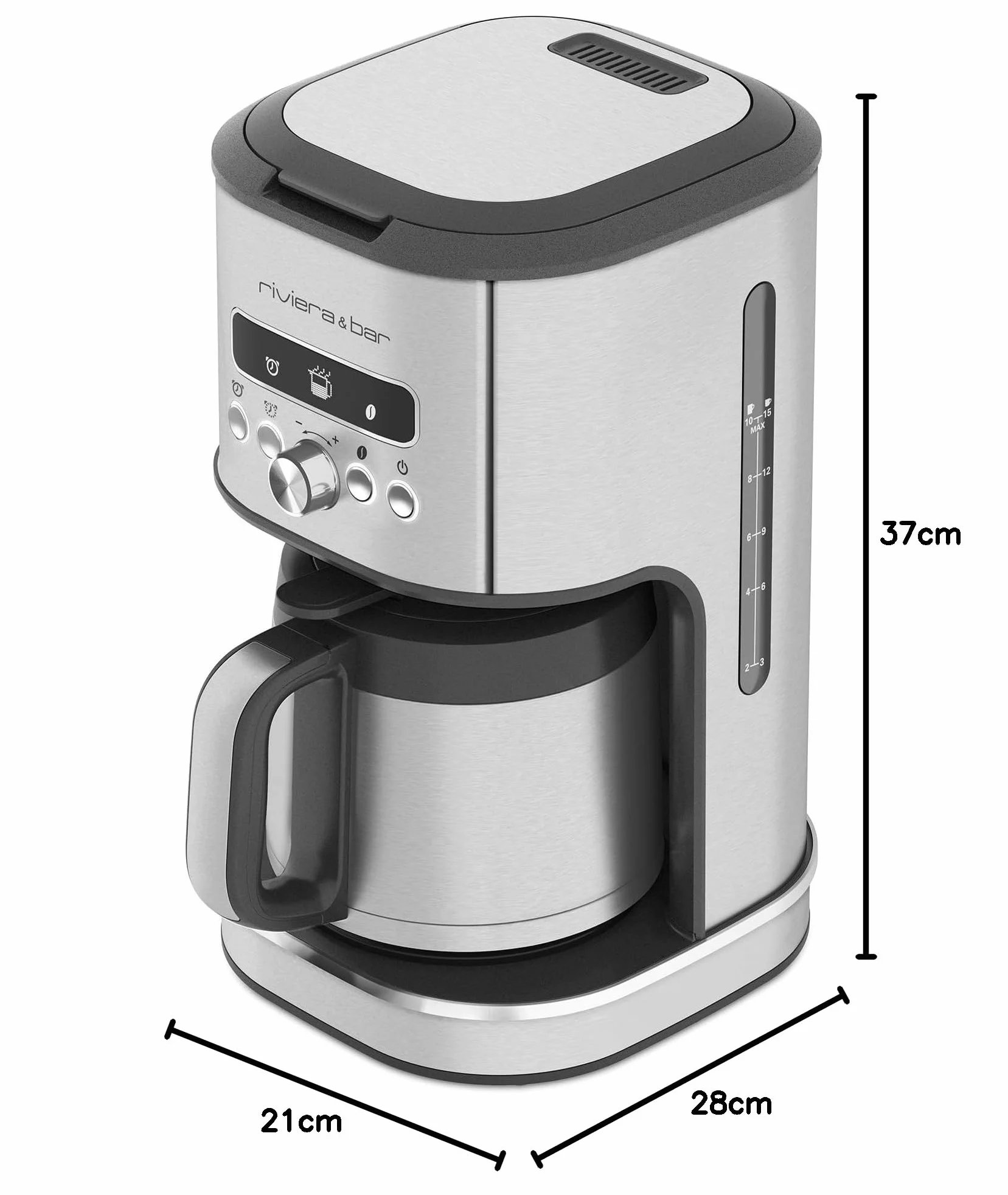 Riviera & Bar - Cafetera con filtro térmico programable BCF580