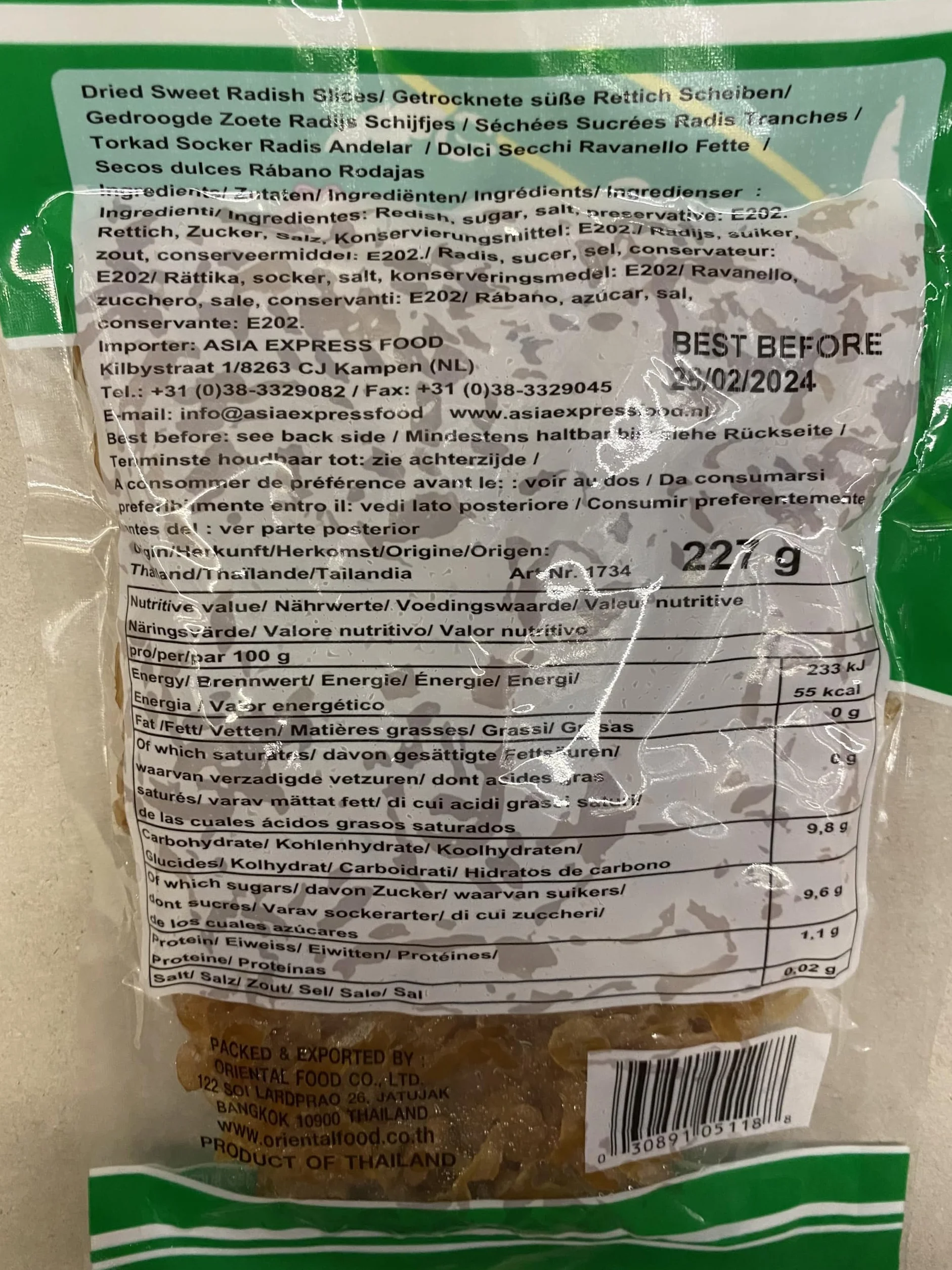 Golden Chef Rábano Dulce Adobado 227 g