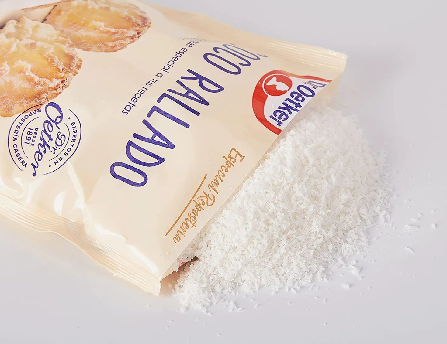 DR. OETKER Coco Rallado 100% Natural Sin Azúcar, 125g