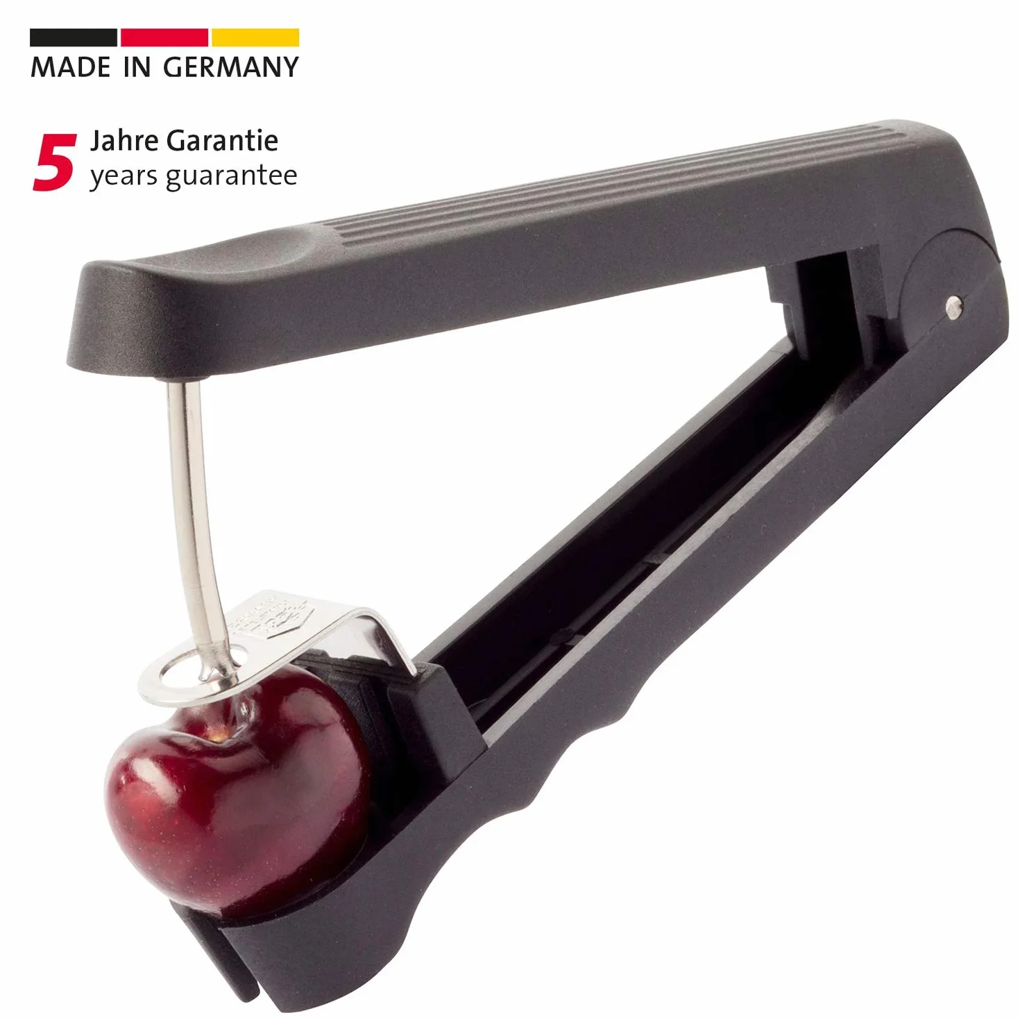 Westmark Deshuesador de cerezas Kernetto 13,1 cm Acero inoxidable Plástico Negro