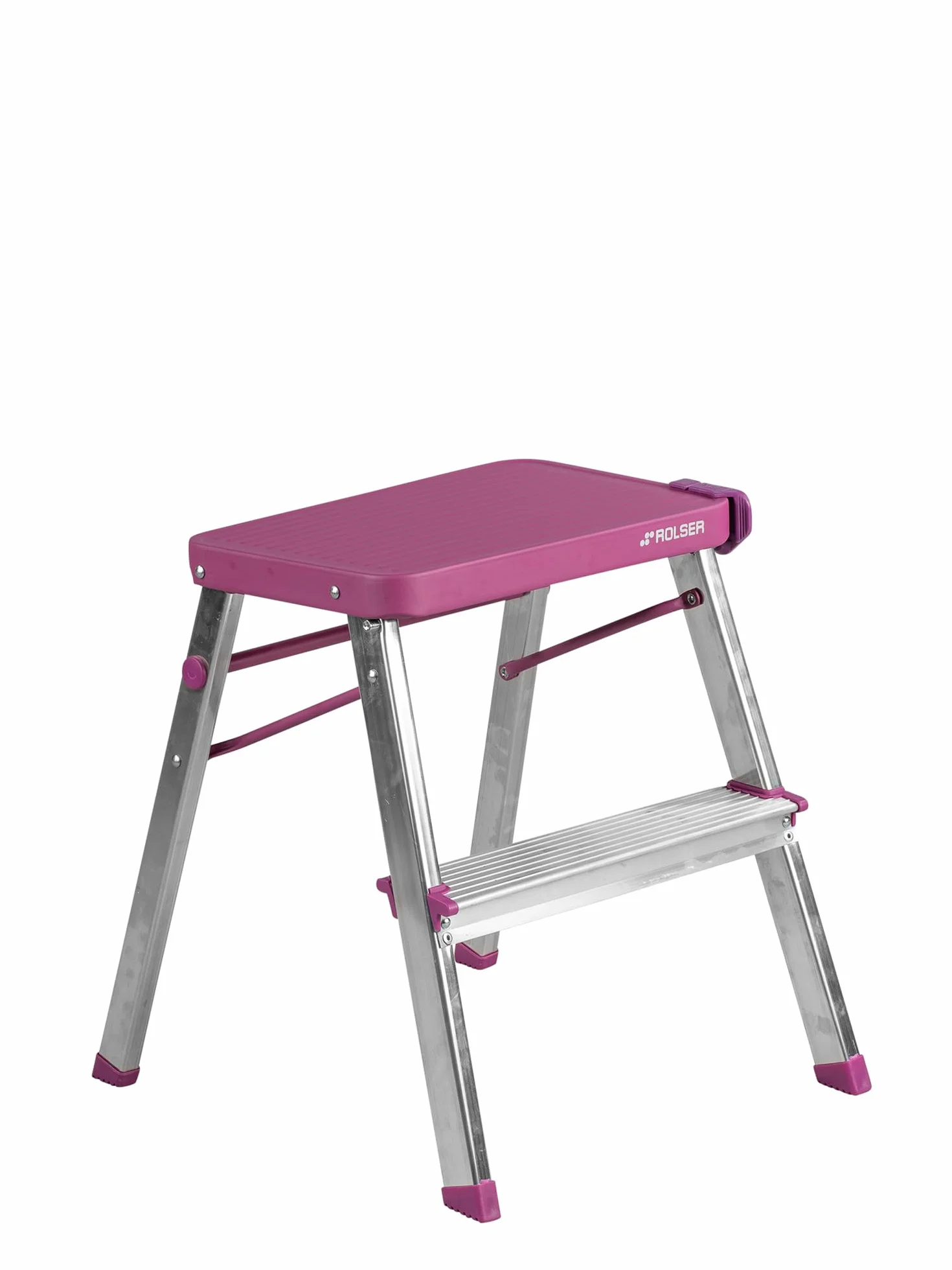 Taburete Plegable Rolser de Aluminio M2 - Malva