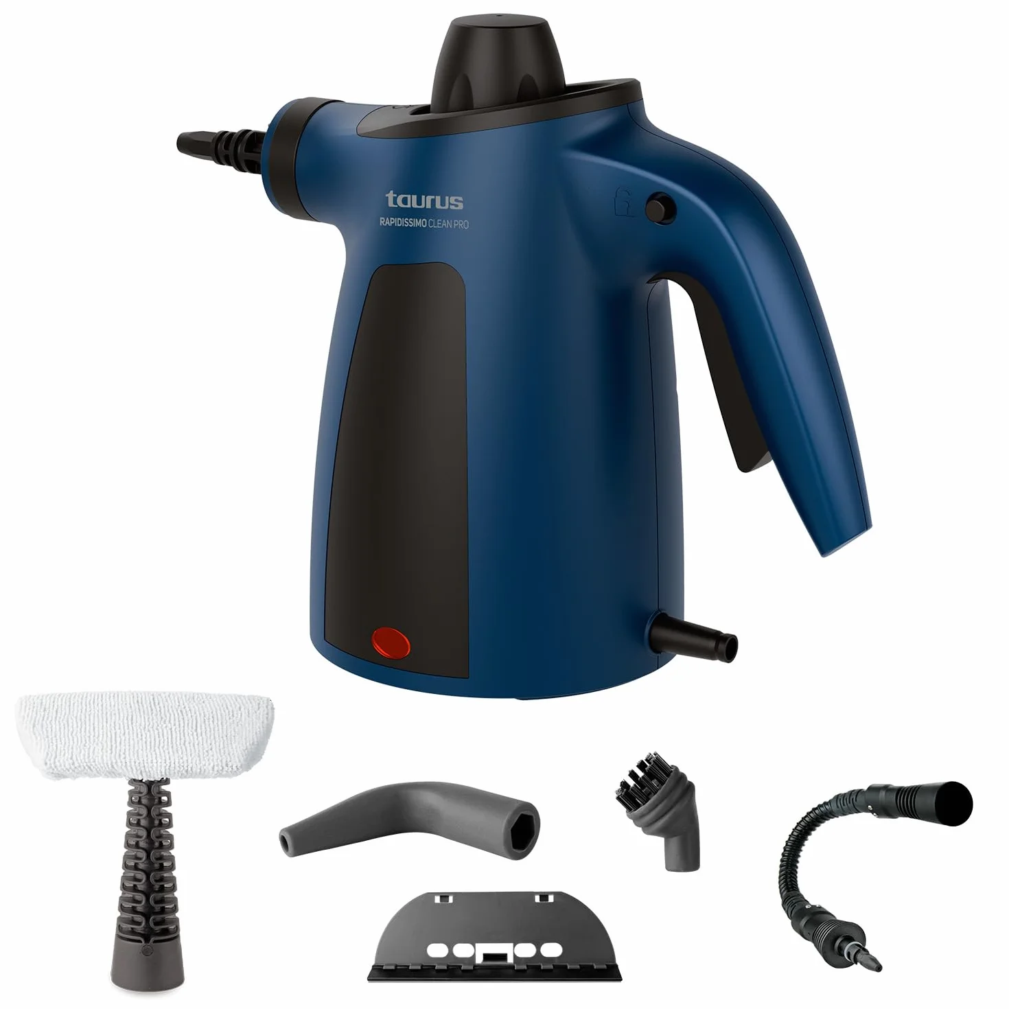 Taurus Rapidissimo Clean Pro Limpiador a vapor 1050W 3.5 bares 45g/min 350ml Cable 3m 9 accesorios