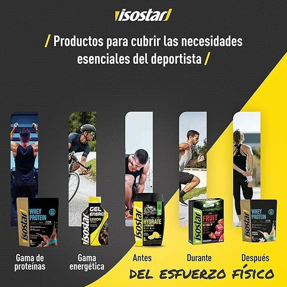 ISOSTAR SABOR LIMÓN Hydrate & Perform Powertabs Isotónica 120g (10x12g)