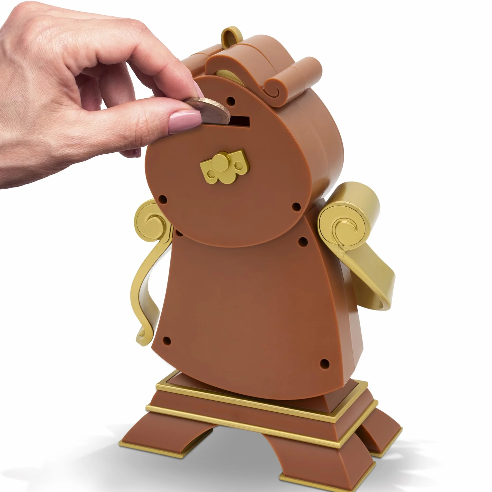 ABYstyle Disney Beauty & The Beast Cogsworth - Hucha Prémium | Caja de Ahorros | Mercancía | Regalos de La Bella y la Bestia