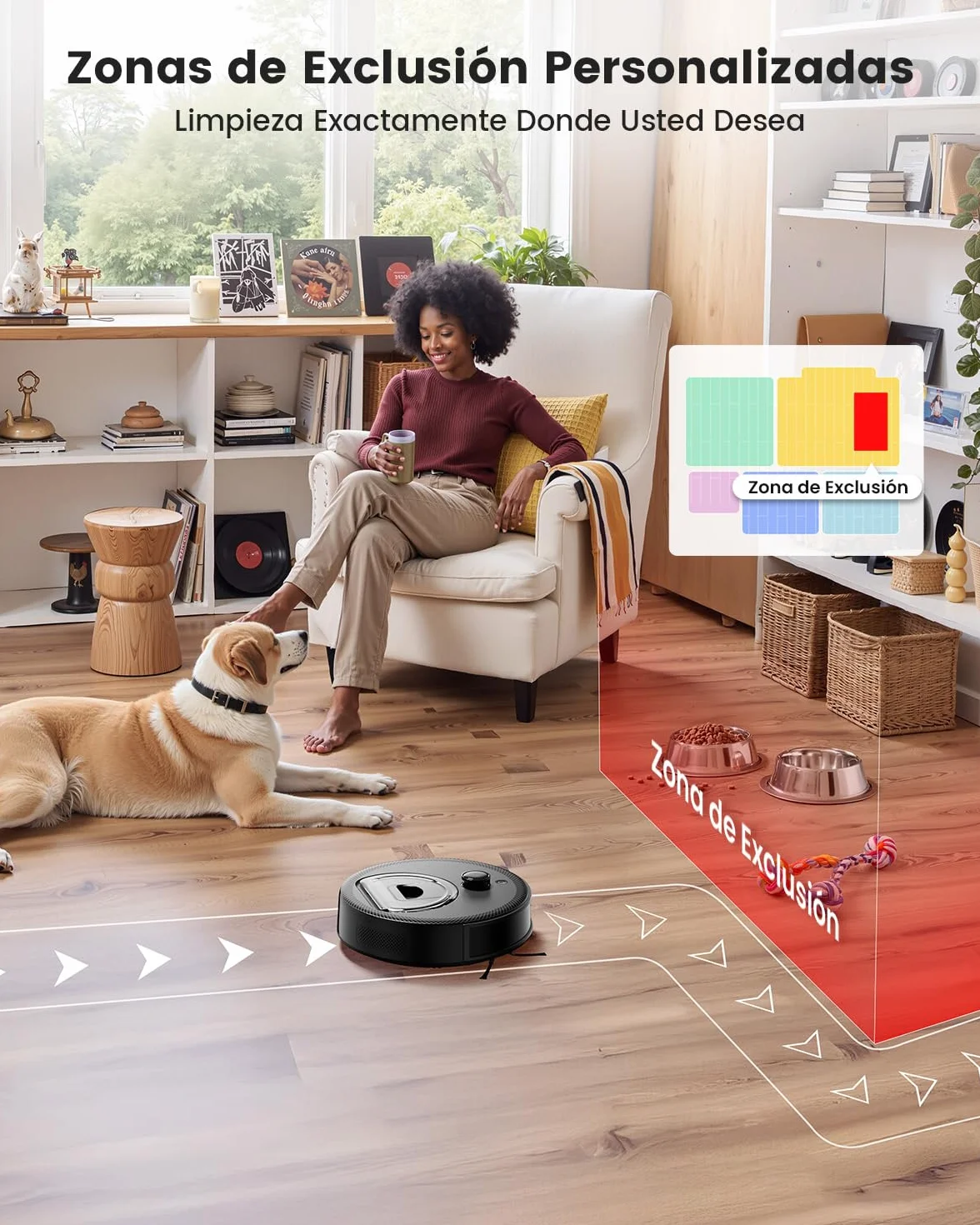 Lefant M330 Pro Robot Aspirador y Fregasuelos 3 en 1, 5000Pa Succión, Navegación dToF, 150min