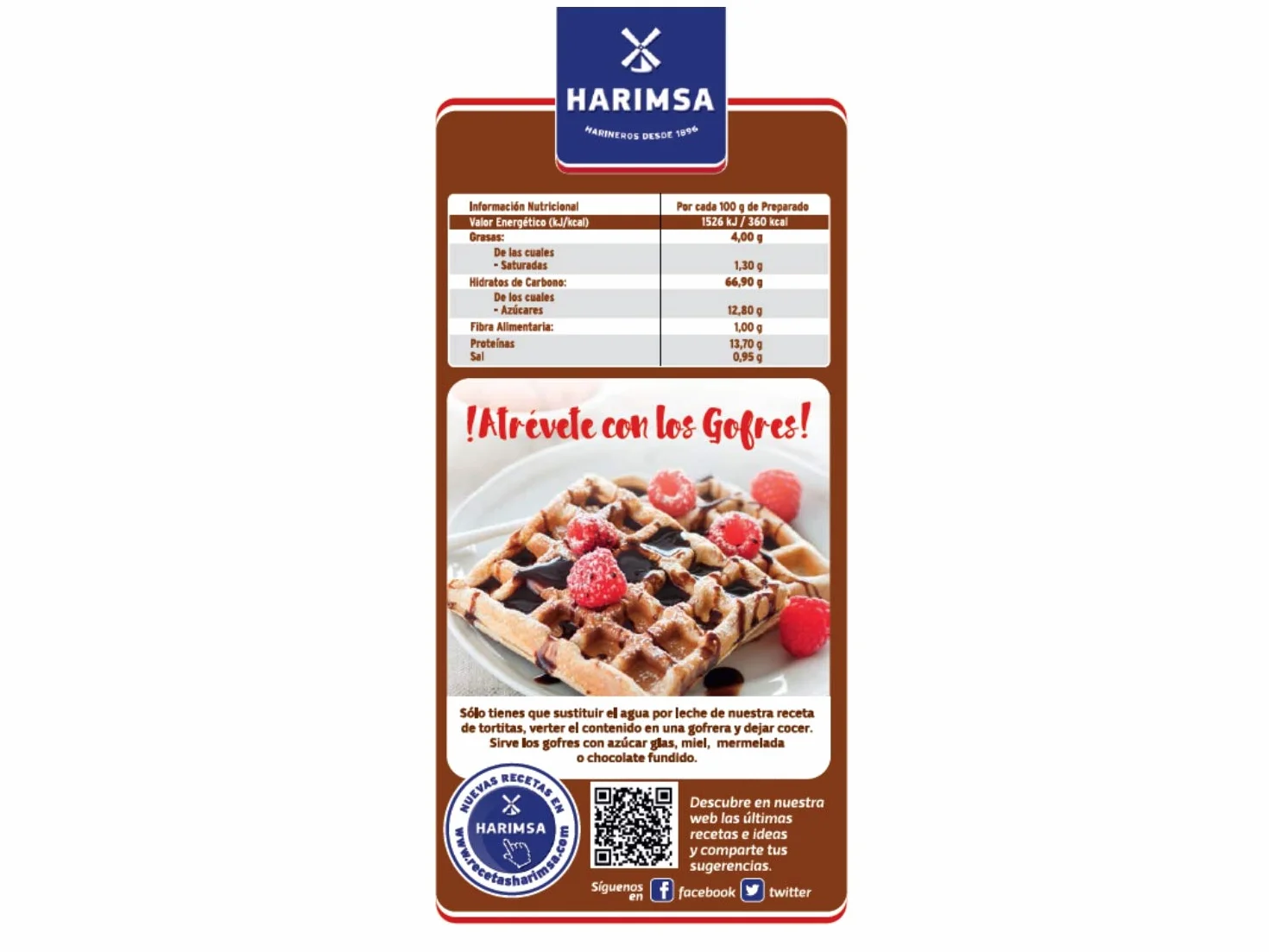 Harimsa Preparado para Tortitas Original 500 Gramos