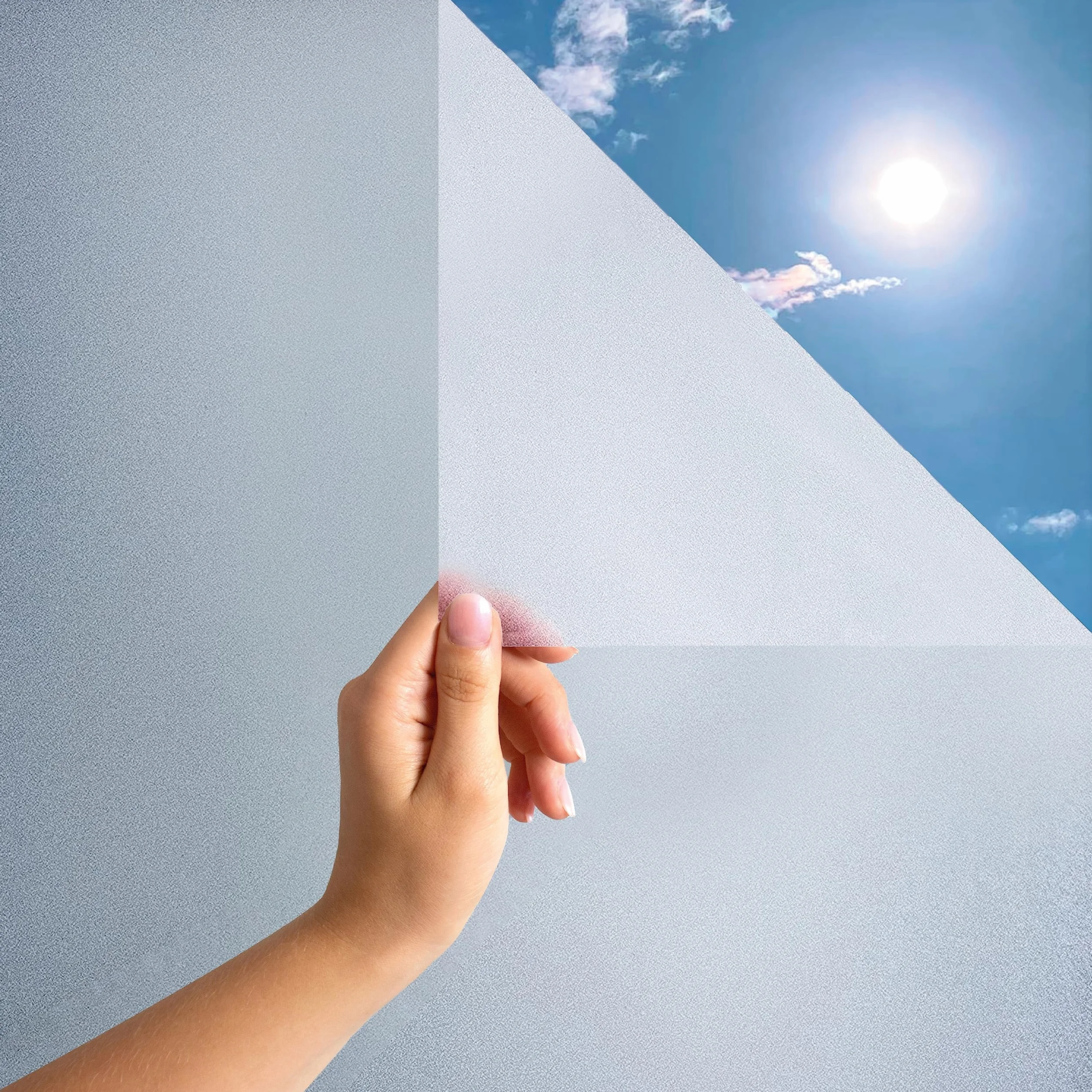 MARAPON Vinilo Opaco para Ventanas 0,90x2 m Adhesión Estática Sin Pegamento Protección UV