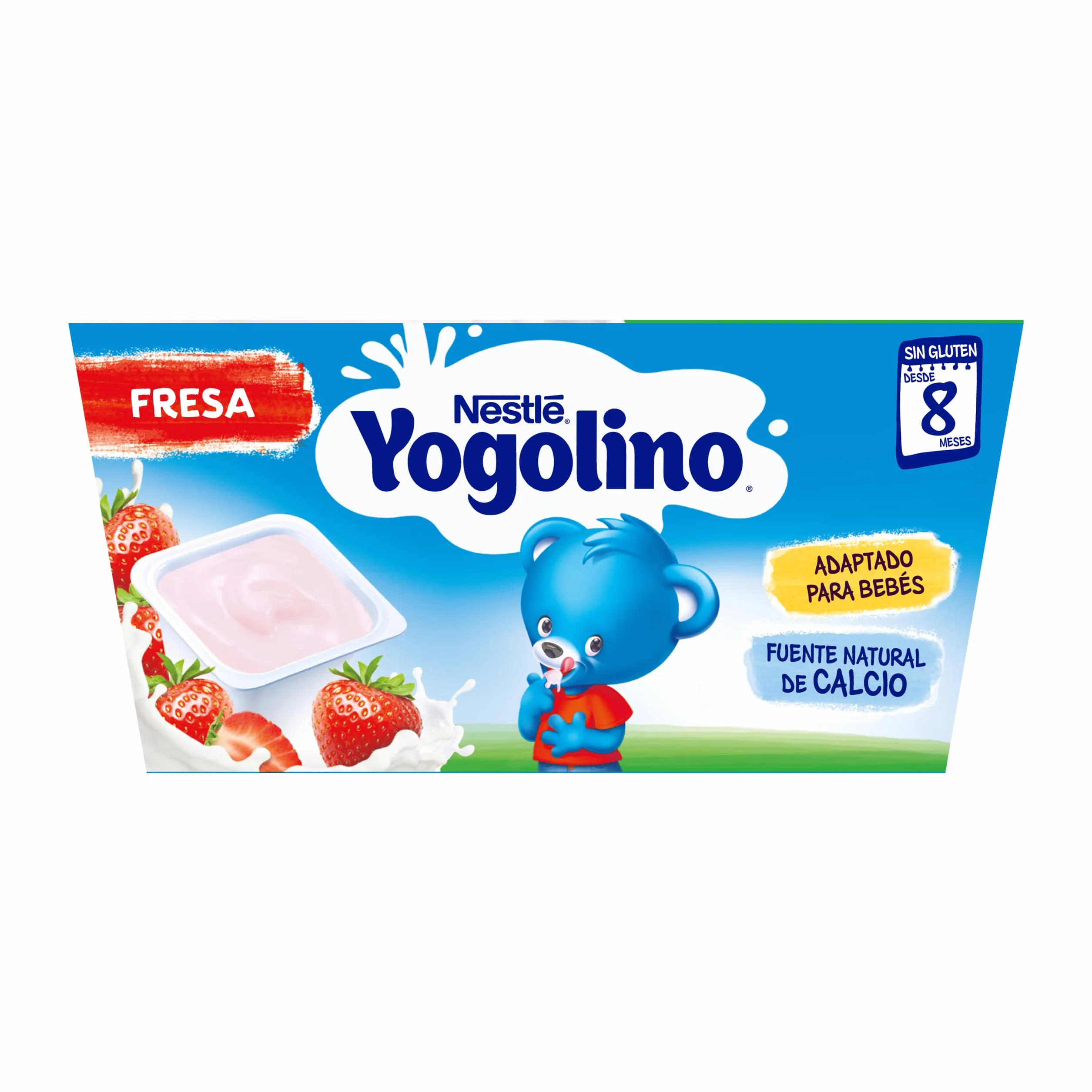 NESTLÉ YOGOLINO FRESA Pack de 6 4x100g a partir de los 8 meses