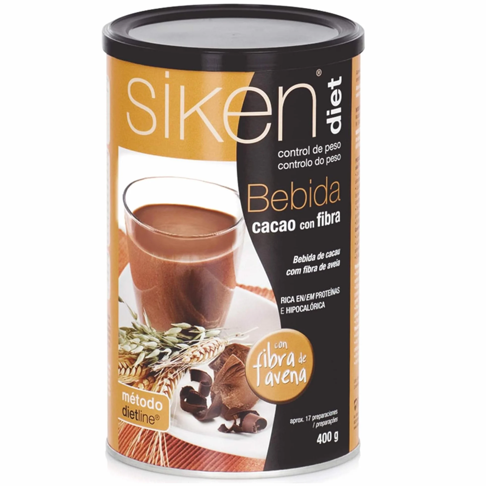 Siken Diet Bebida de Cacao con Fibra de Avena y Trigo 400 g
