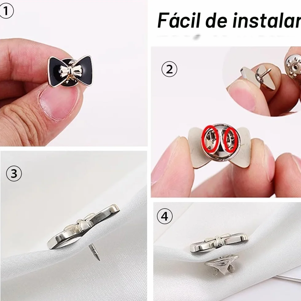 Botones de Broche de Camisa, 20 Piezas Mujer Camisa Broche Botones, Botones de Camisa Invisibles, Pines de Botón sin Coser, para Camisa, Ropa, Decoración de Sombreros
