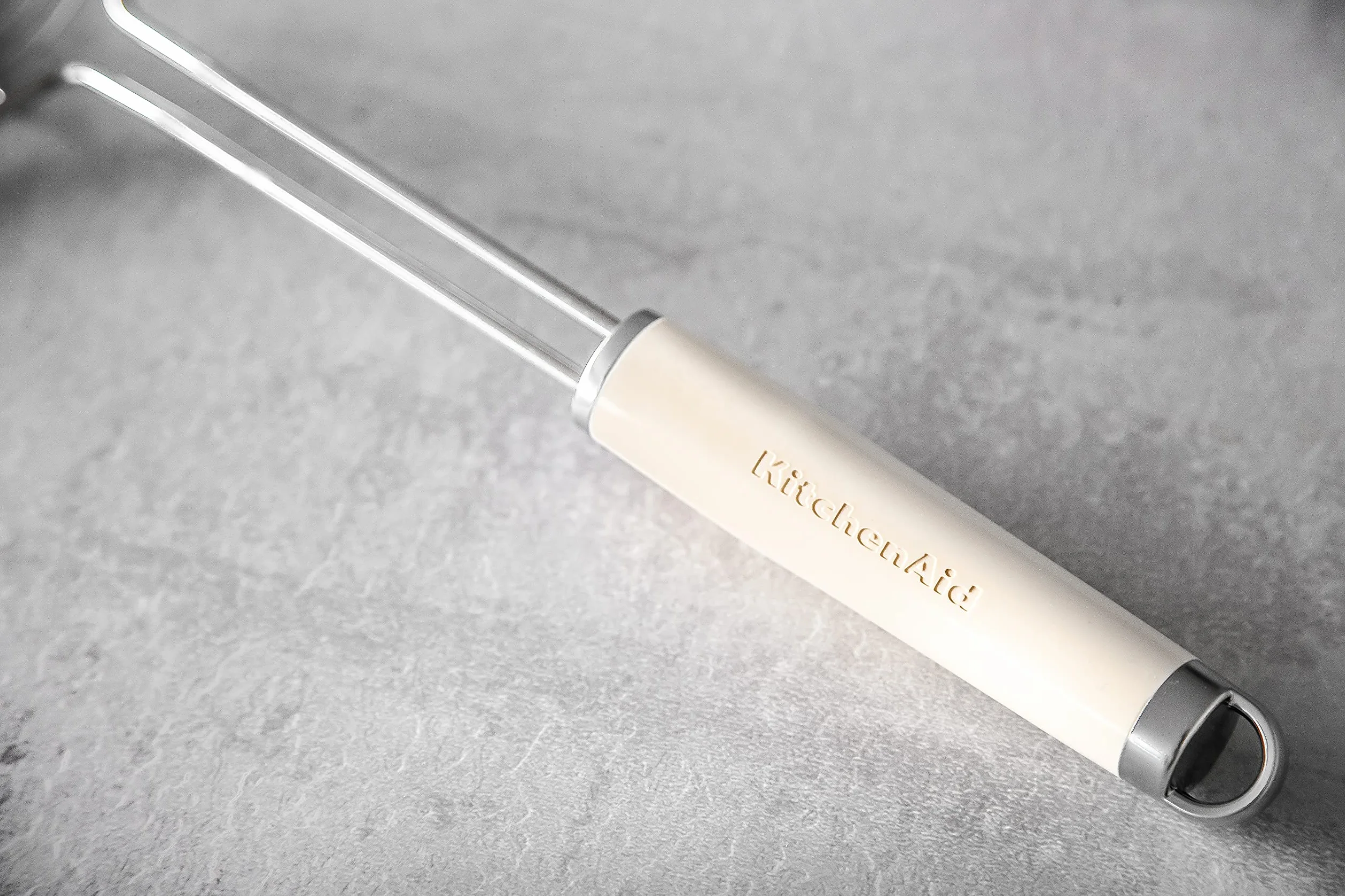 KitchenAid Espumadera Colador de Araña de Acero Inoxidable, Beige