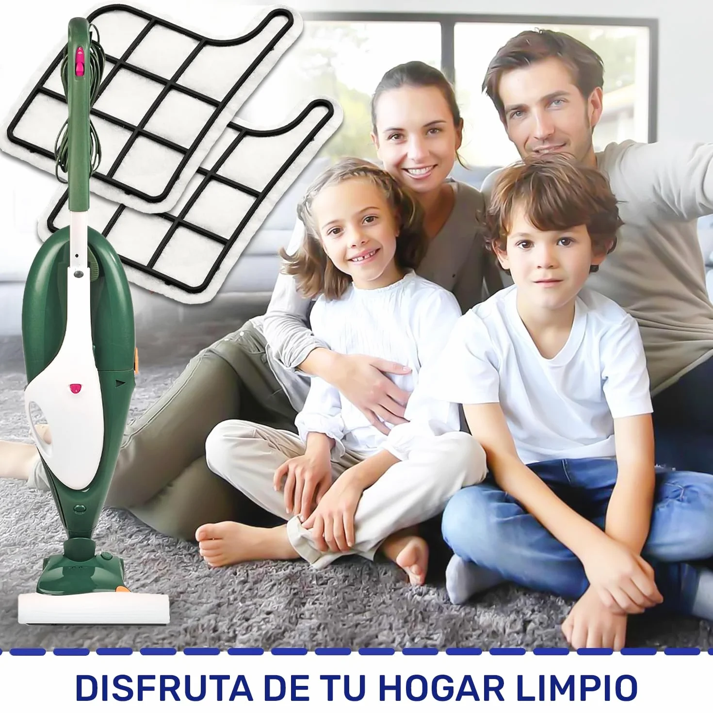 2 Piezas Filtro Aspiradora para Proteger Motor para Vorwerk Kobold VK135 VK136 - MONTERAL