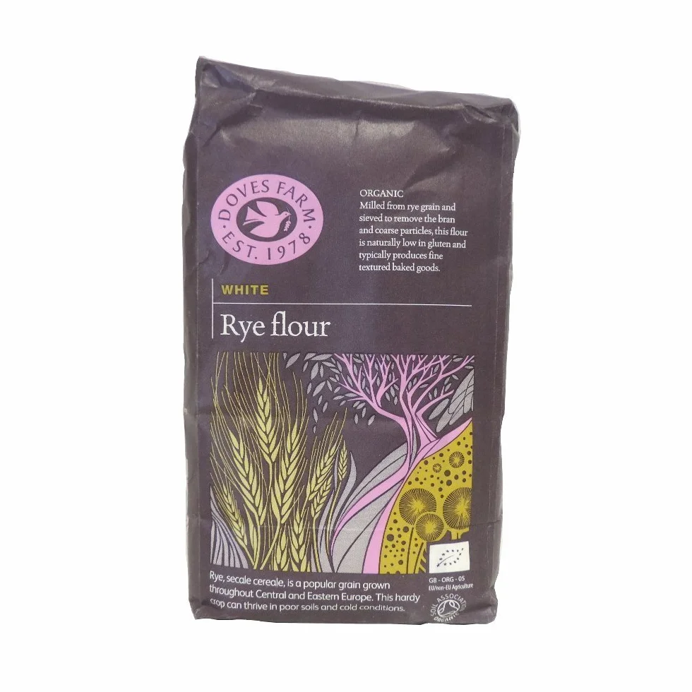 Harina de centeno Blanco Orgánico Doves Farm 2 x 1kg