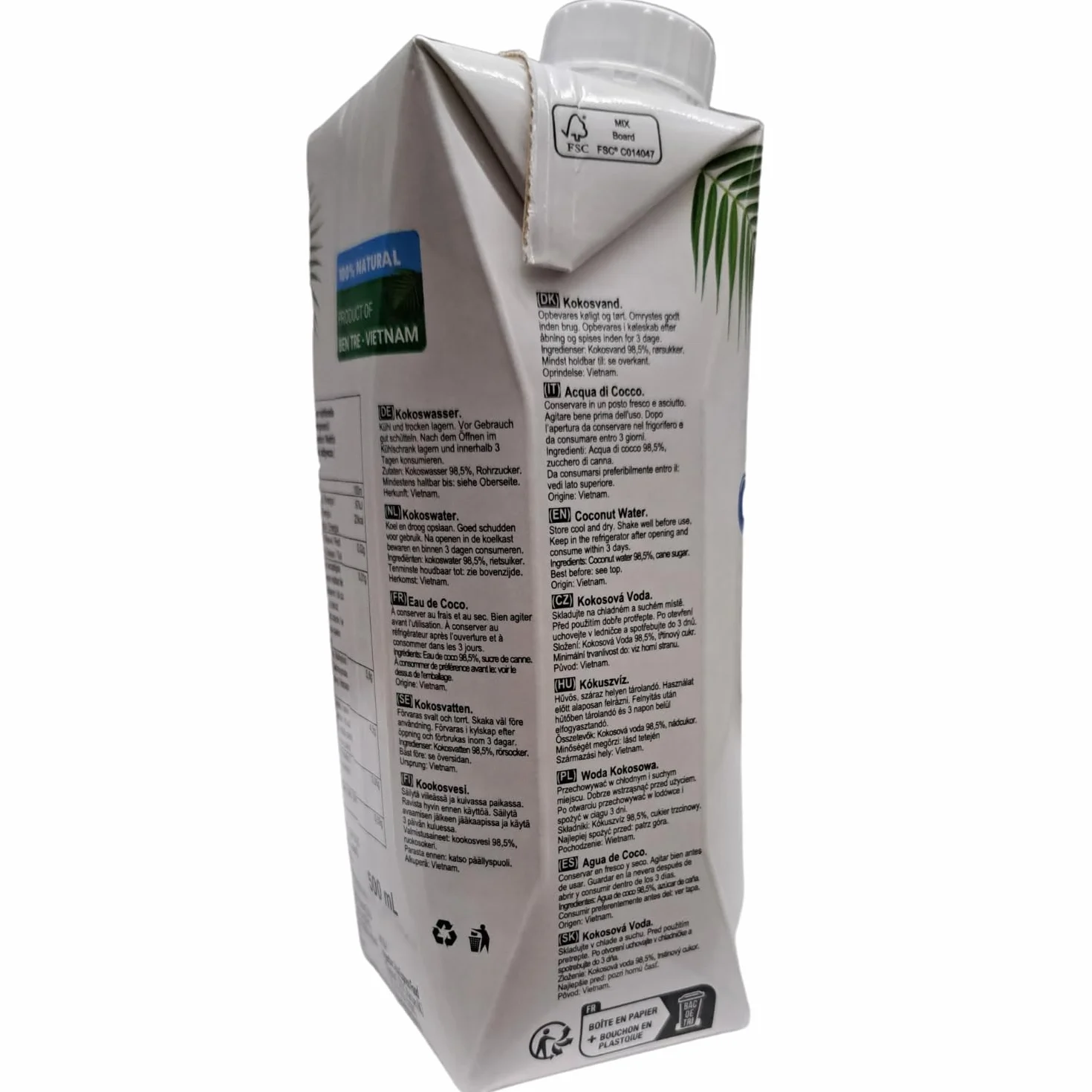 BAMBOO TREE Agua de Coco 500 ML