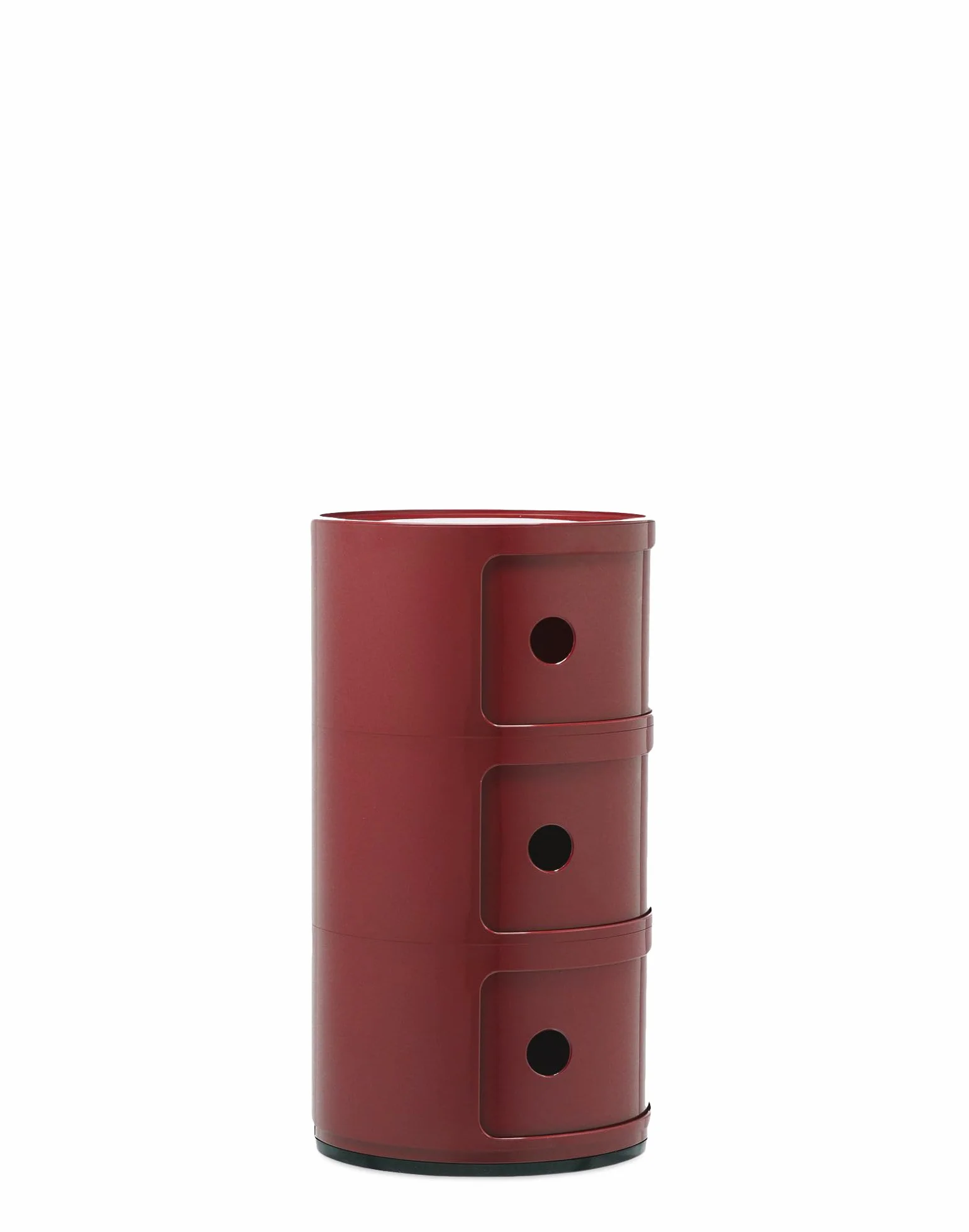 Kartell Componibili, Mueble Contenedor 3 Elementos, Burdeos