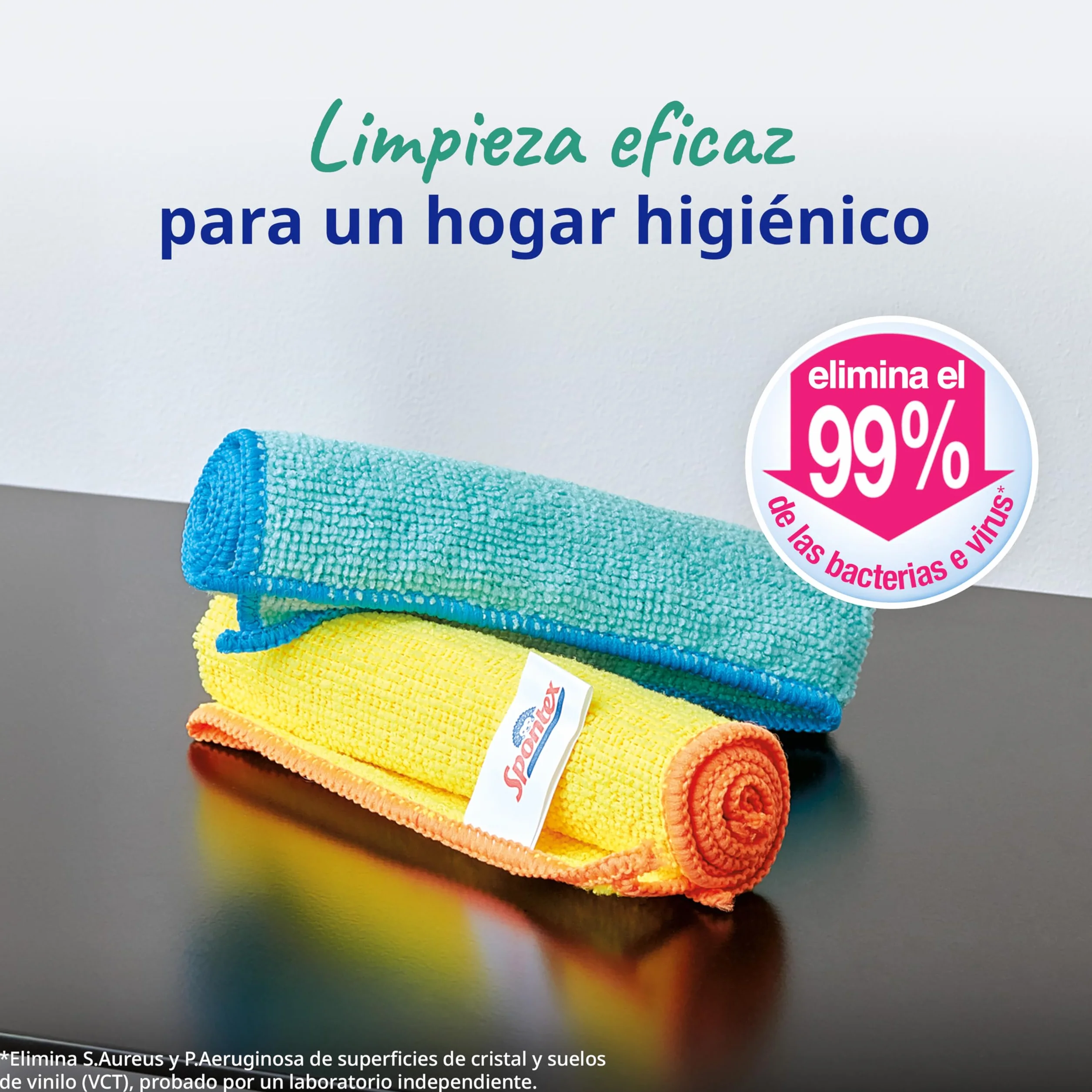 Spontex Paños de microfibra limpieza 30x30 cm 16 unidades Colores surtidos