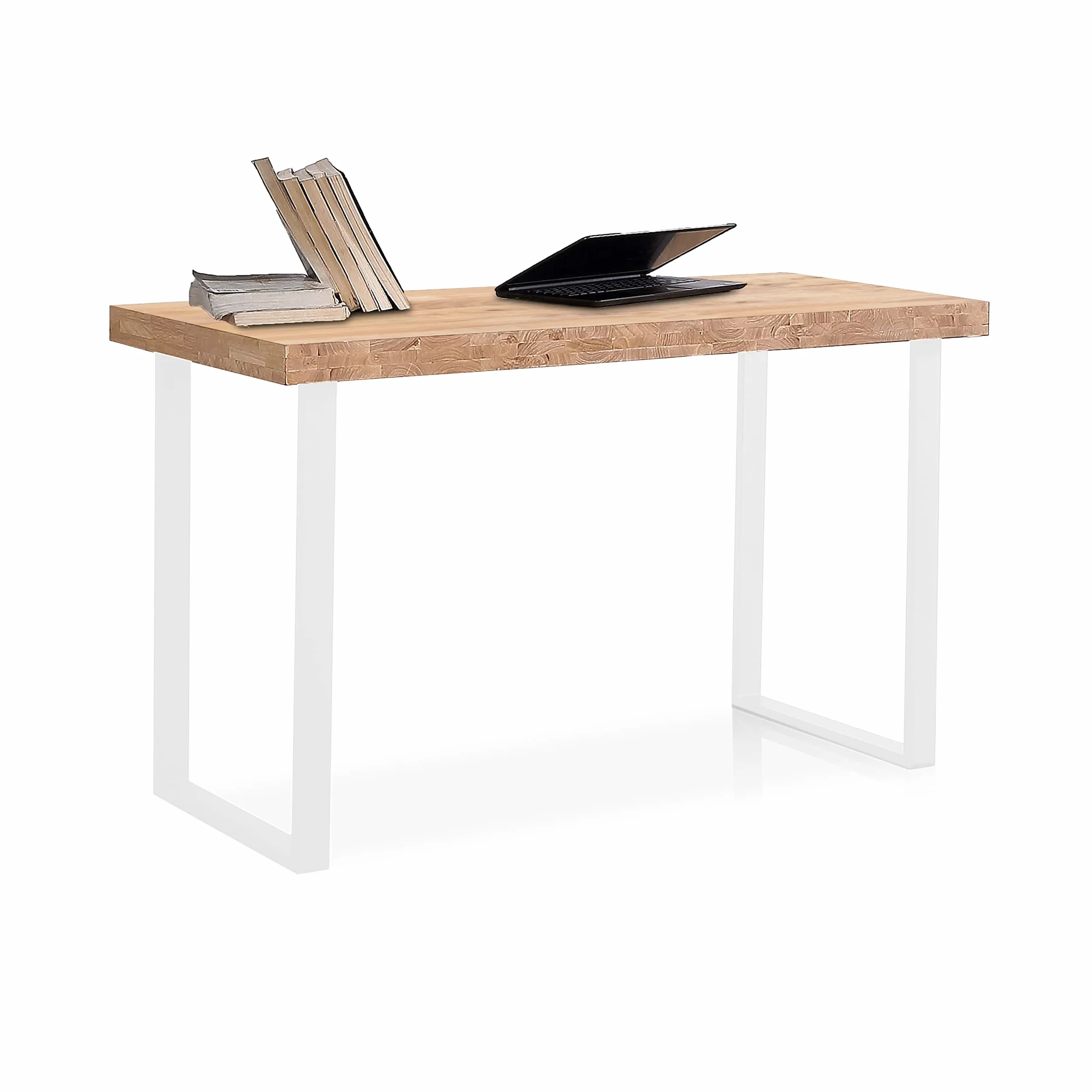 Mesa de Estudio Adec Group Natural Roble Salvaje y Blanco 120x60x73 cm