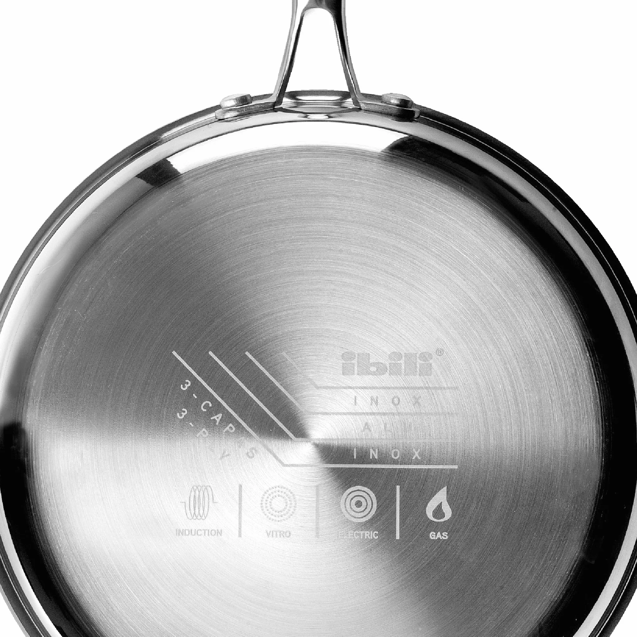 IBILI Sarten tricapa triply 26 cm Acero inoxidable Apto para induccion