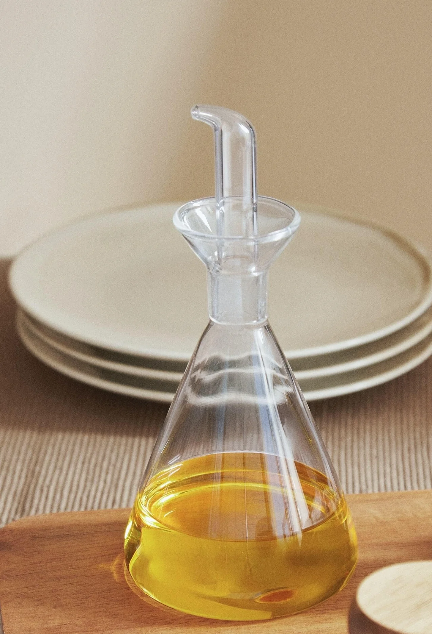 Aceitera Antigoteo de Cristal para Mesa Cocina con Servicio de 125 CC, 250 CC, 500 CC, 750 CC, 1000 CC a Escoger (250 ml)