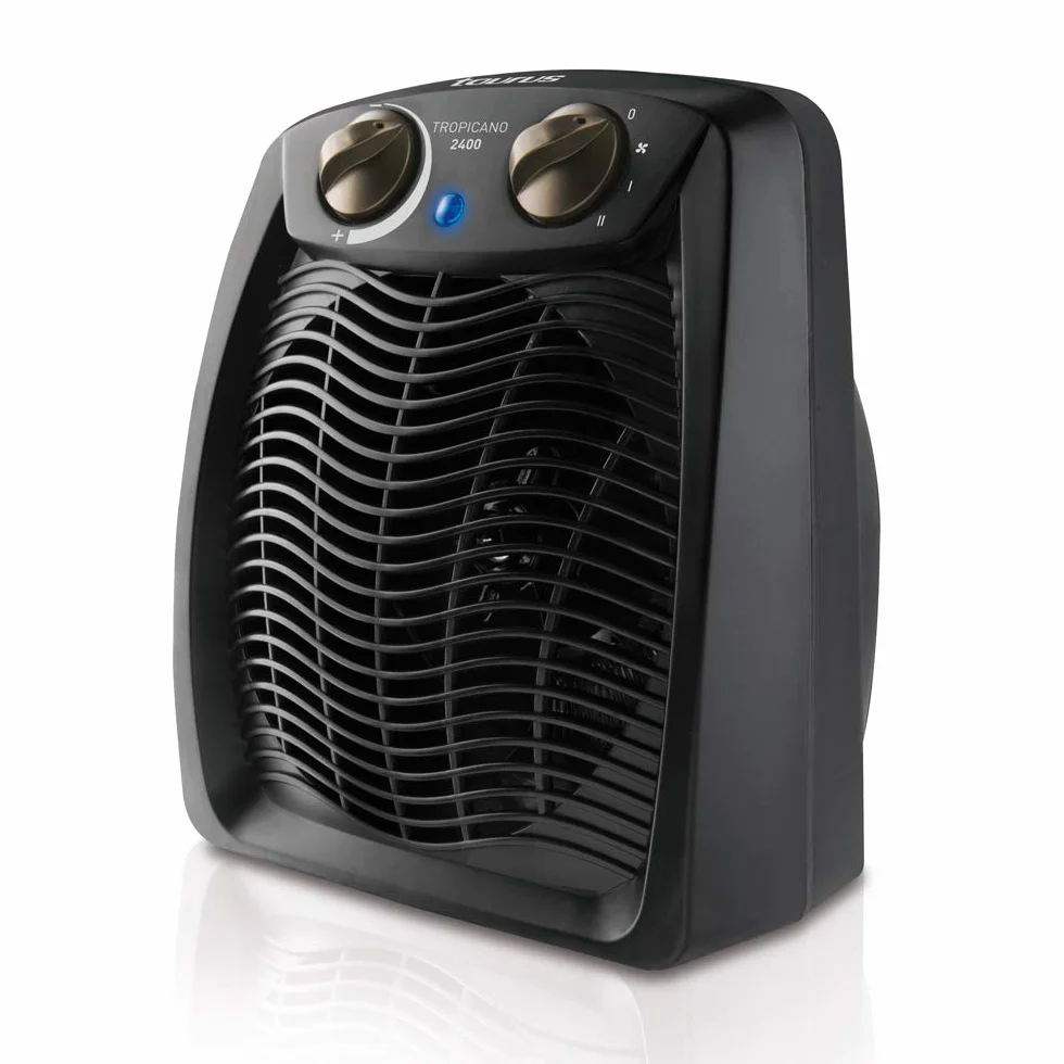 Taurus Tropicano 2400 Calefactor Termoventilador 2400W Asa Transporte Termostato Ajustable Negro