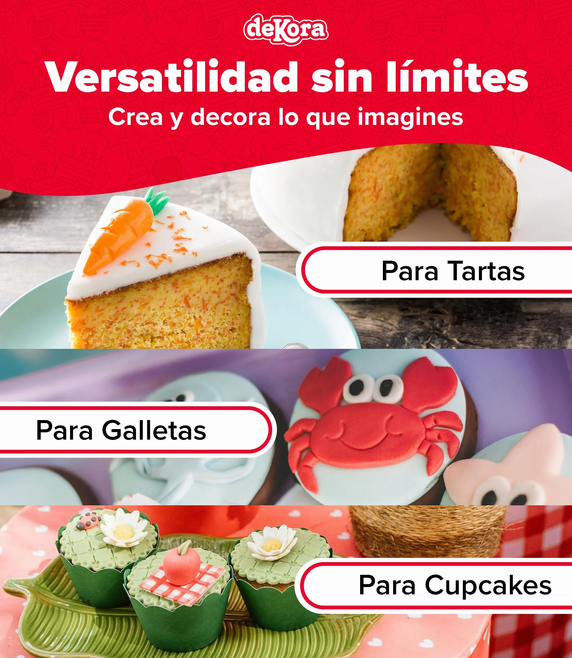 Fondant Marrón Dekora 250 g Pasta para Tartas Cobertura Bizcochos