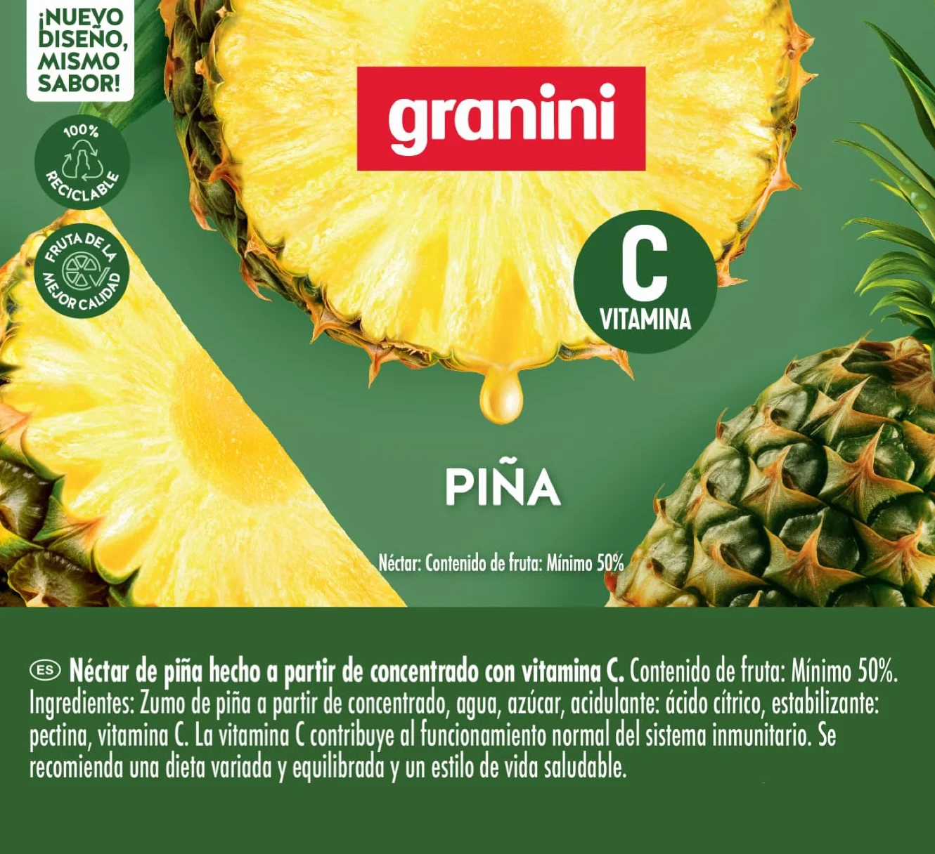 Granini Néctar de Piña 1L Clásicos