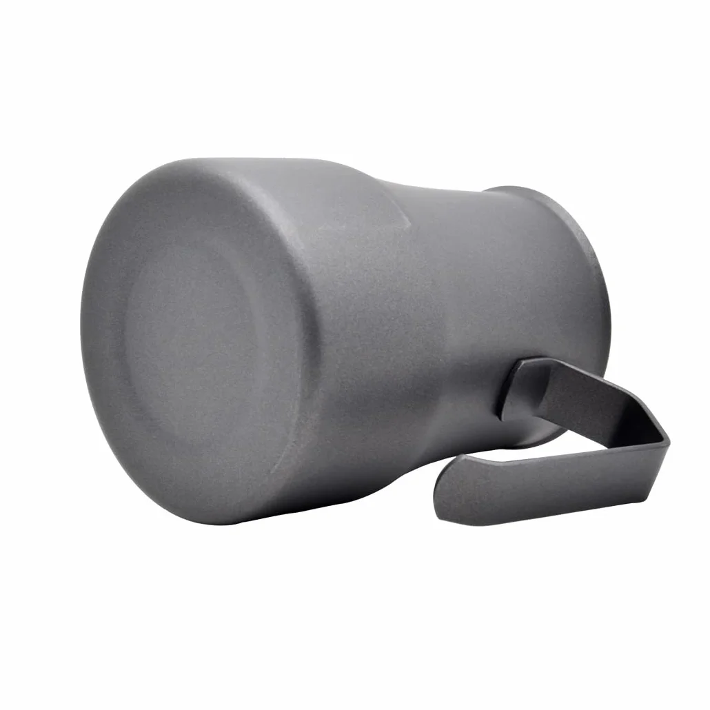 Jarra de Leche y Espuma de Acero Inoxidable, Estilo Europeo, Negro 500ml/17oz