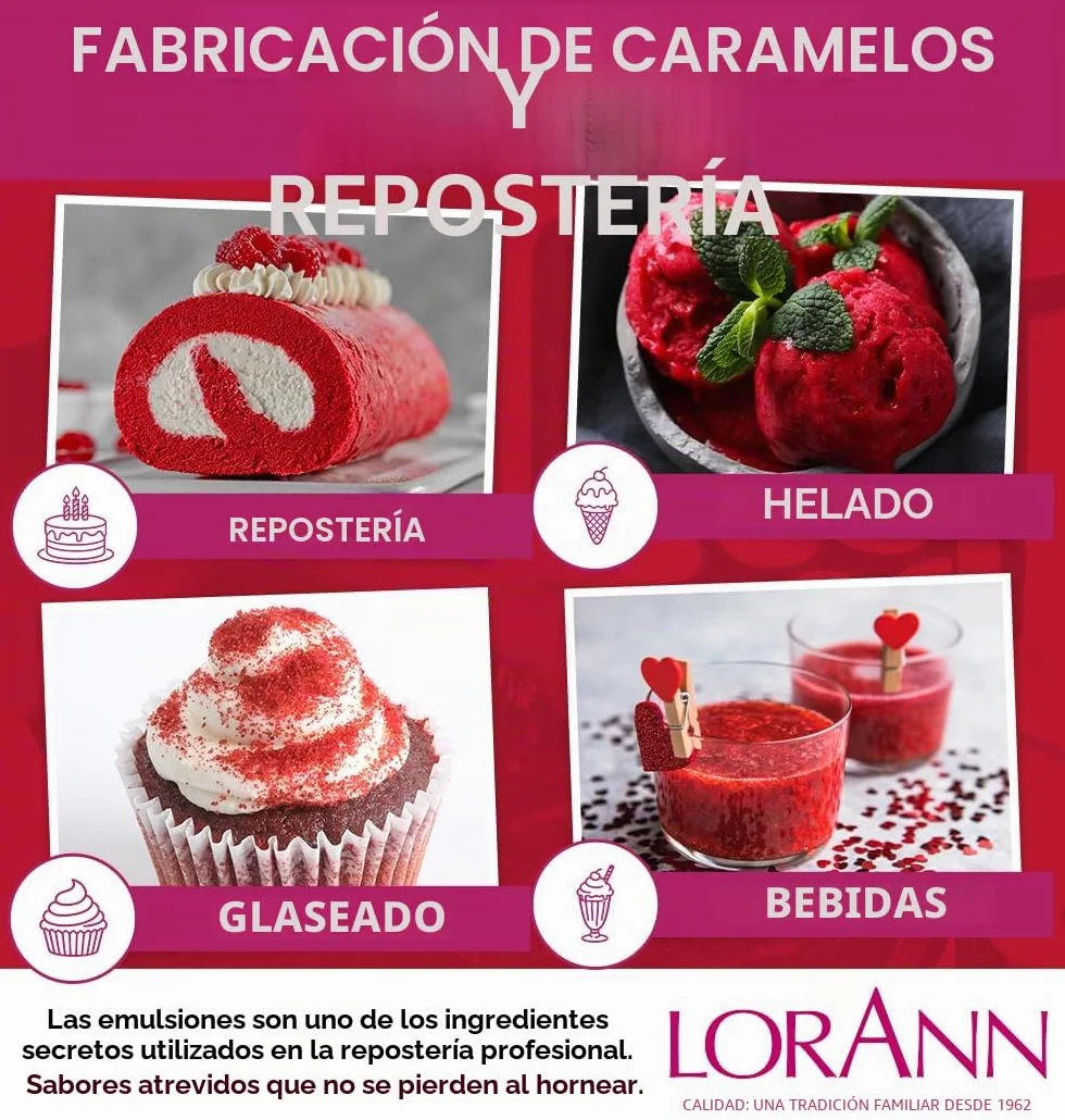 Lorann Oils Bakery Emulsions 118 ml Tarta de Terciopelo Rojo