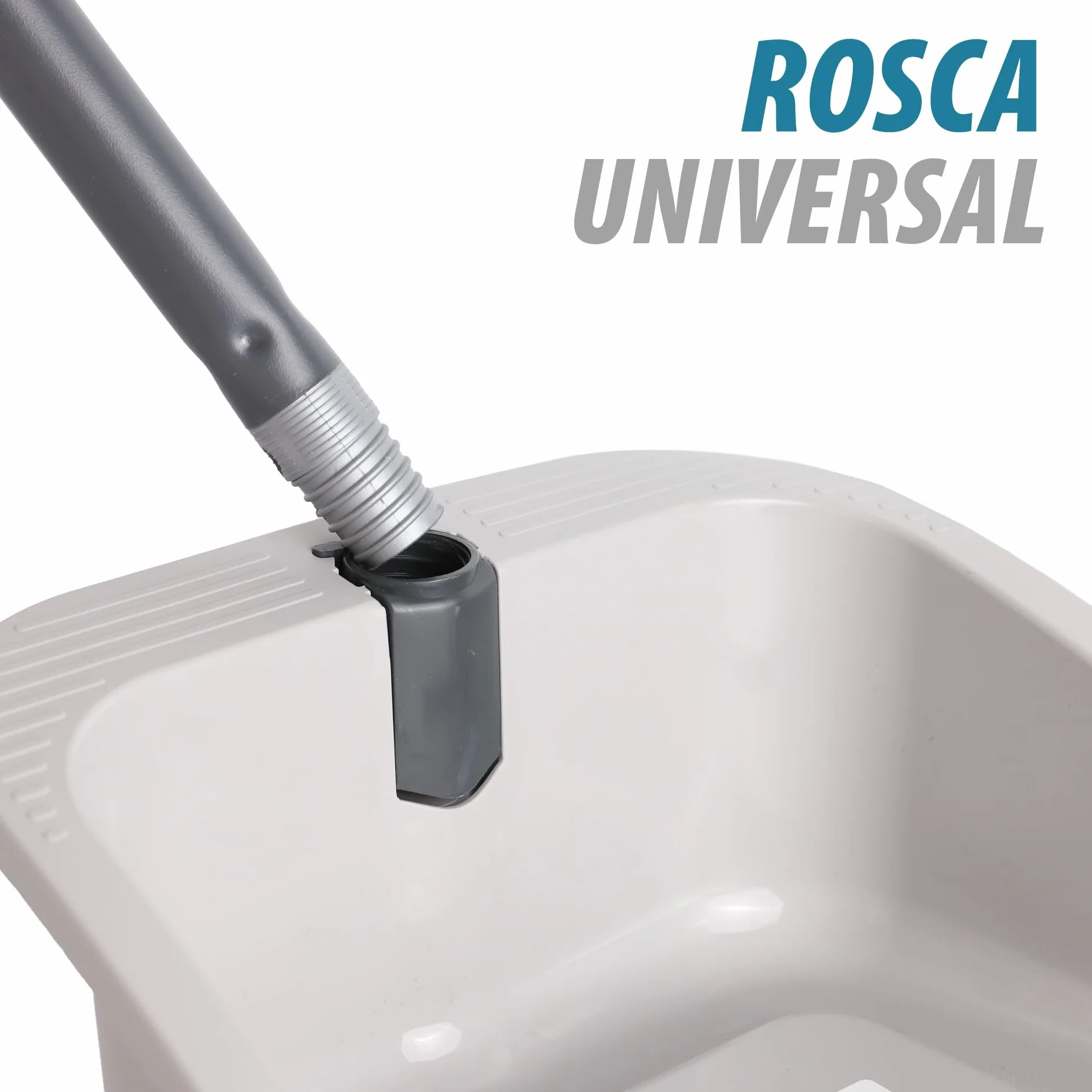 Recogedor Plegable Basura Atomic 28x25x92 cm Gris
