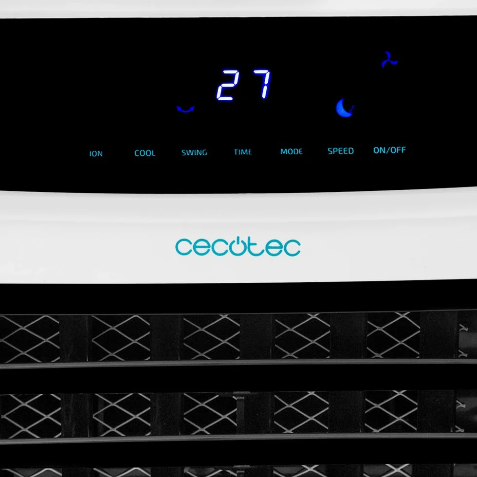 Cecotec Climatizador Evaporativo EnergySilence PureTech 6500. 80 W, Doble Función Frio/Calor, Caudal 600 m2/h, 12l de Capacidad, Temporizador hasta 8h, Mando a Distancia, 3 Velocidades