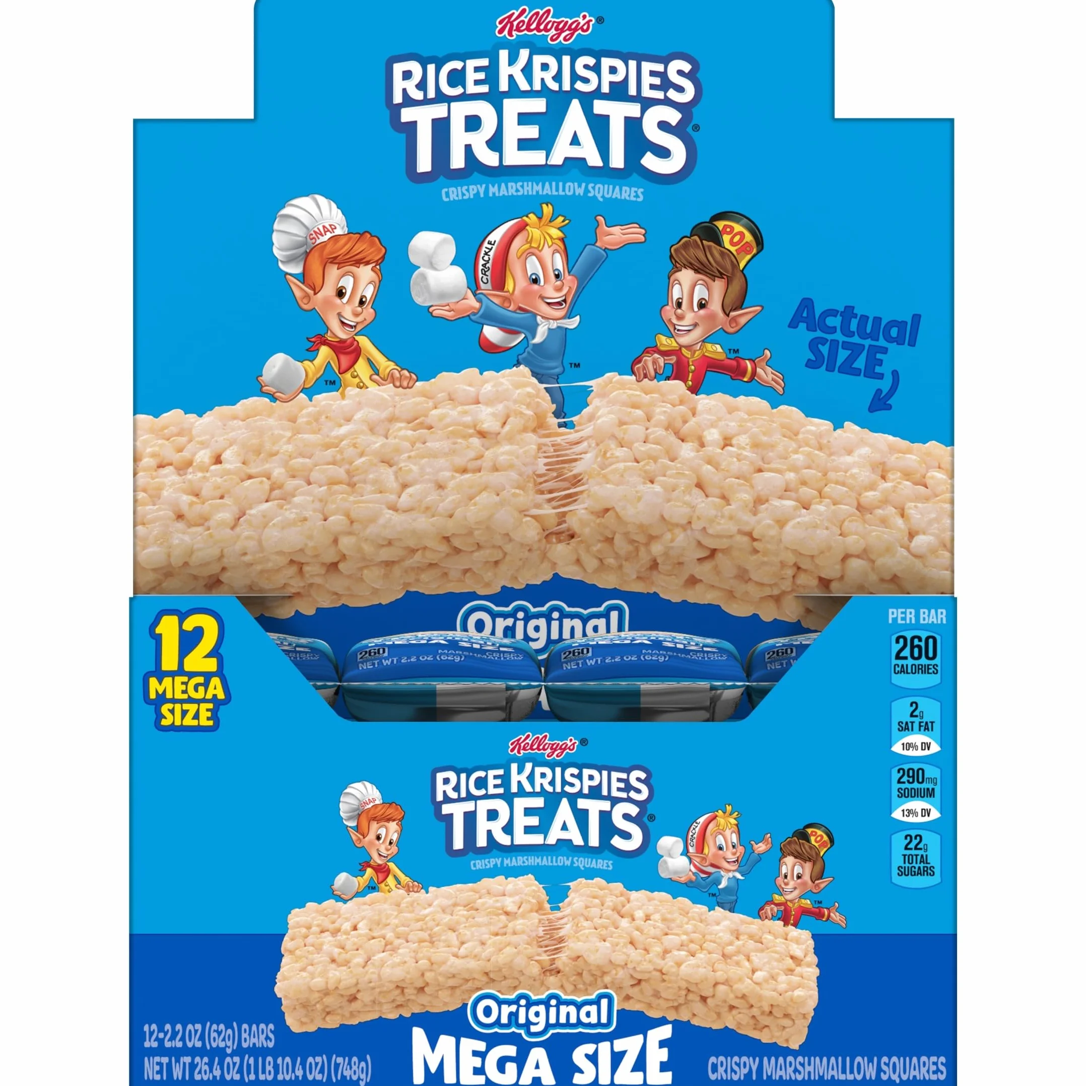 Rice Krispies Treats Marshmallow Snack Bar original 2.2 oz 12-pack