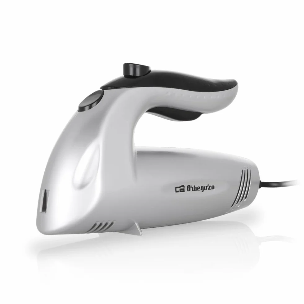 Orbegozo CU 3800 Cuchillo Eléctrico, 150 W, Cuchillo Doble Dentado INOX, Interruptor de Seguridad, Cuchilla Congeladosy, Acero inoxidable