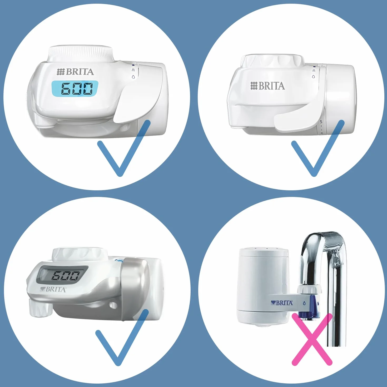BRITA ON TAP V-MF cartucho de filtro de agua 600L reduce PFAS metales