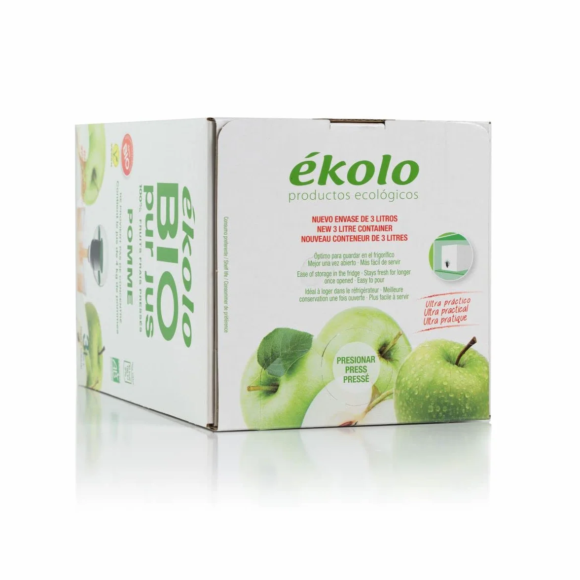 Ekolo Bag in Box Zumo De Manzana Bio 3 L