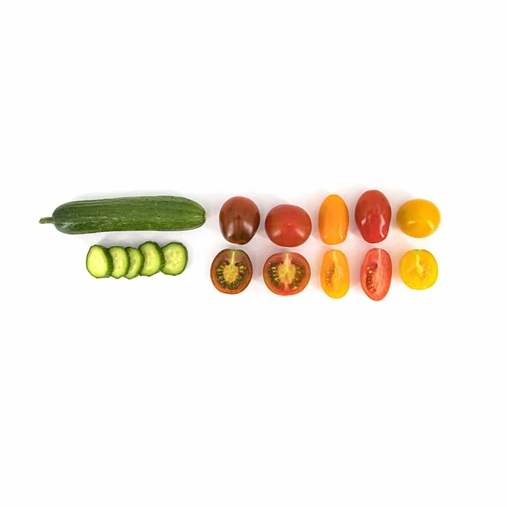 Caja Gourmet 1 kg Selección Cherrys Pepino Cocktail La Parcela España Andalucía